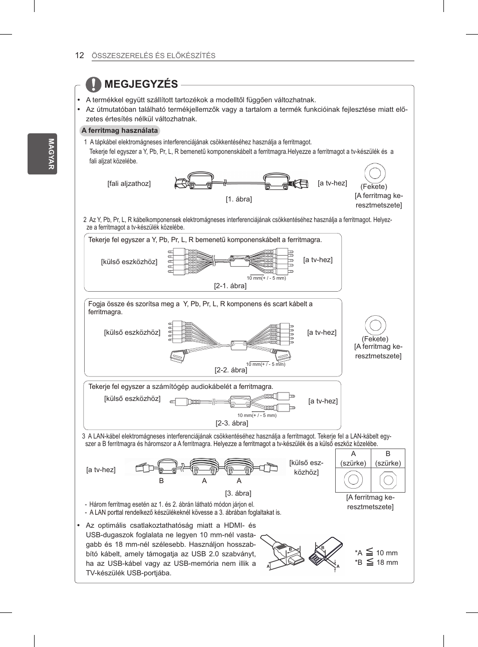 Megjegyzés | LG 50PN6500 User Manual | Page 39 / 371