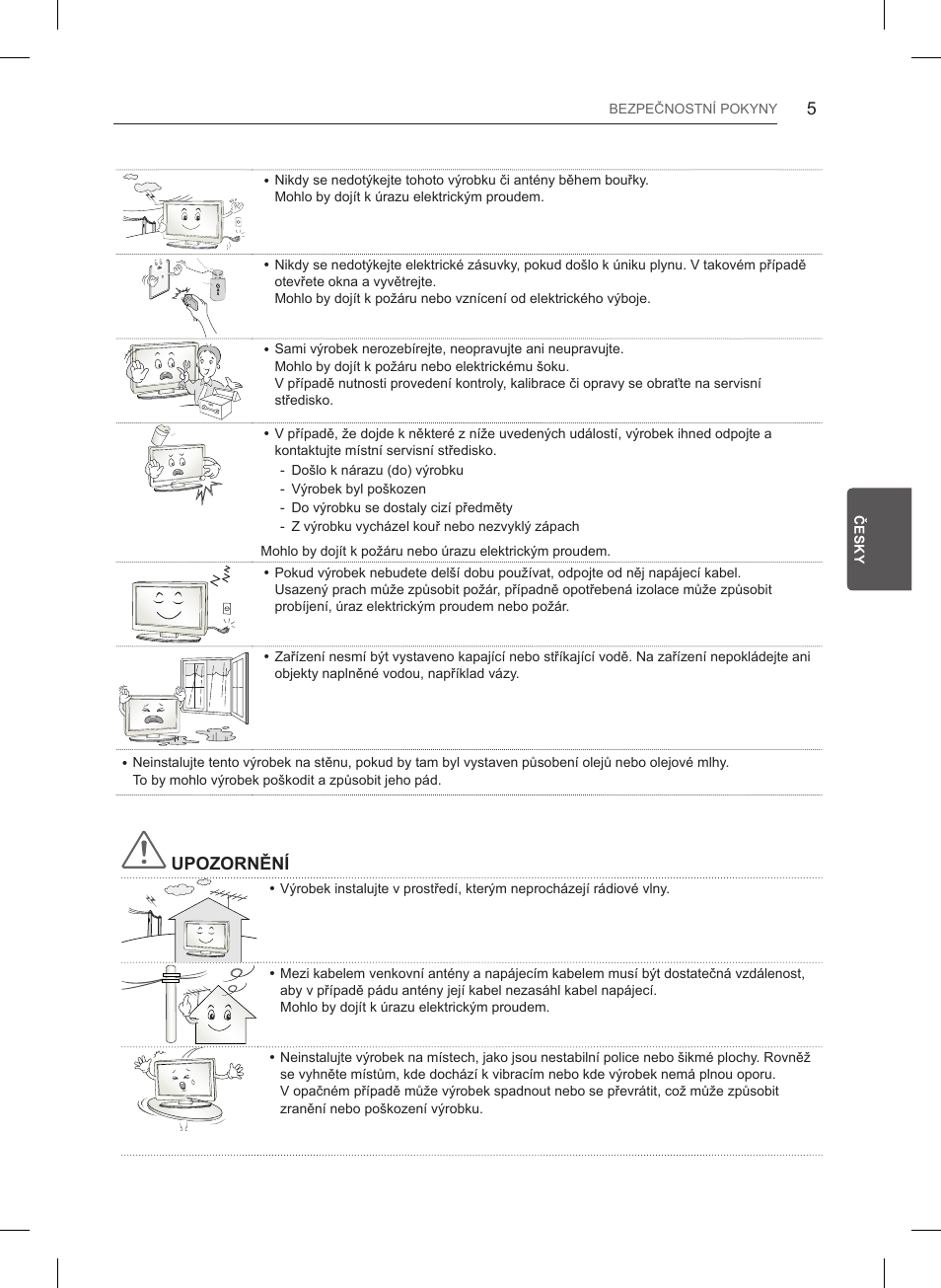 Upozornění | LG 55LB561V User Manual | Page 113 / 480