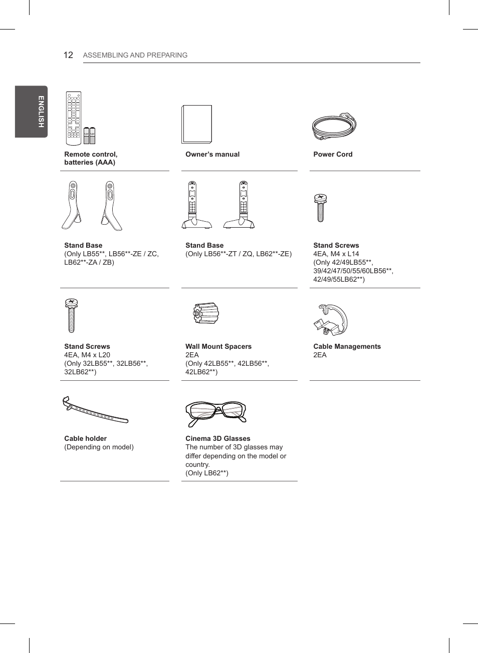 LG 55LB561V User Manual | Page 36 / 480