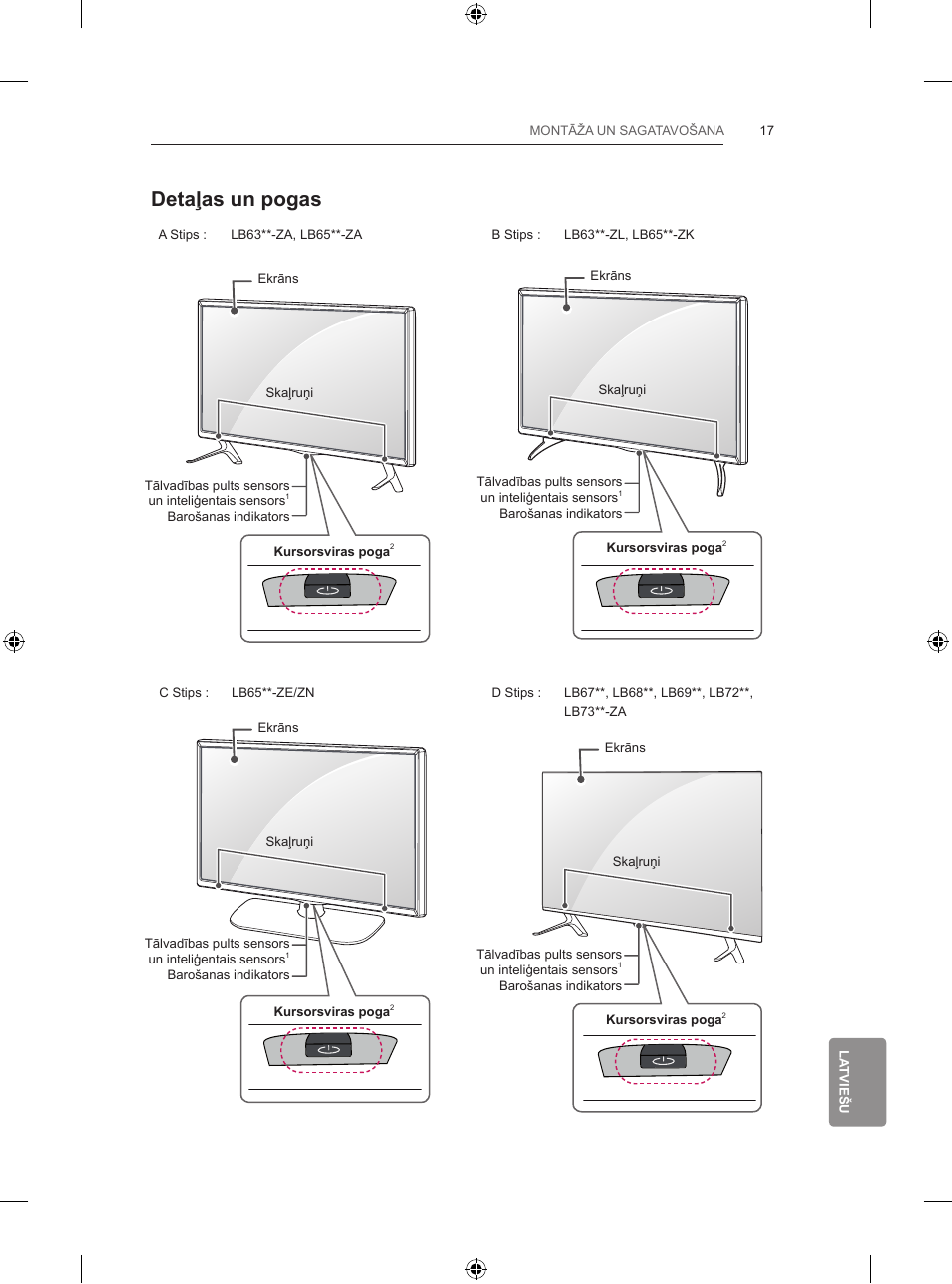 Detaļas un pogas | LG 42LB650V User Manual | Page 374 / 591