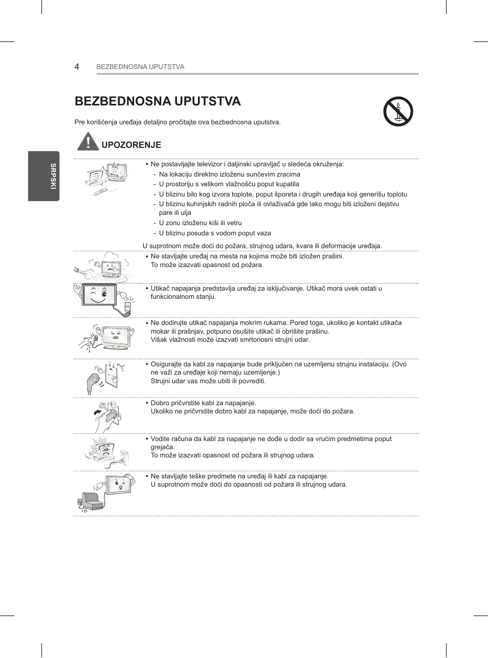 Bezbednosna uputstva | LG 55UB850V User Manual | Page 403 / 607