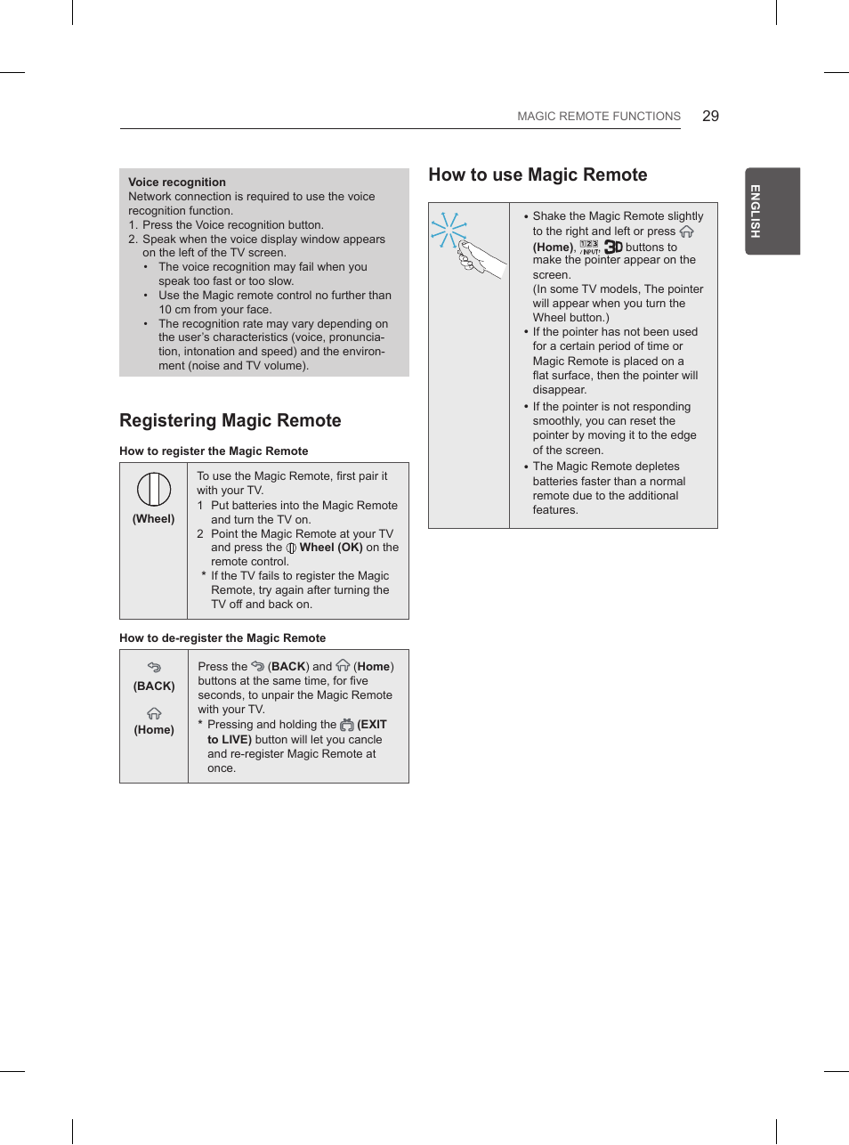 Registering magic remote, How to use magic remote | LG 55UB850V User Manual | Page 88 / 607