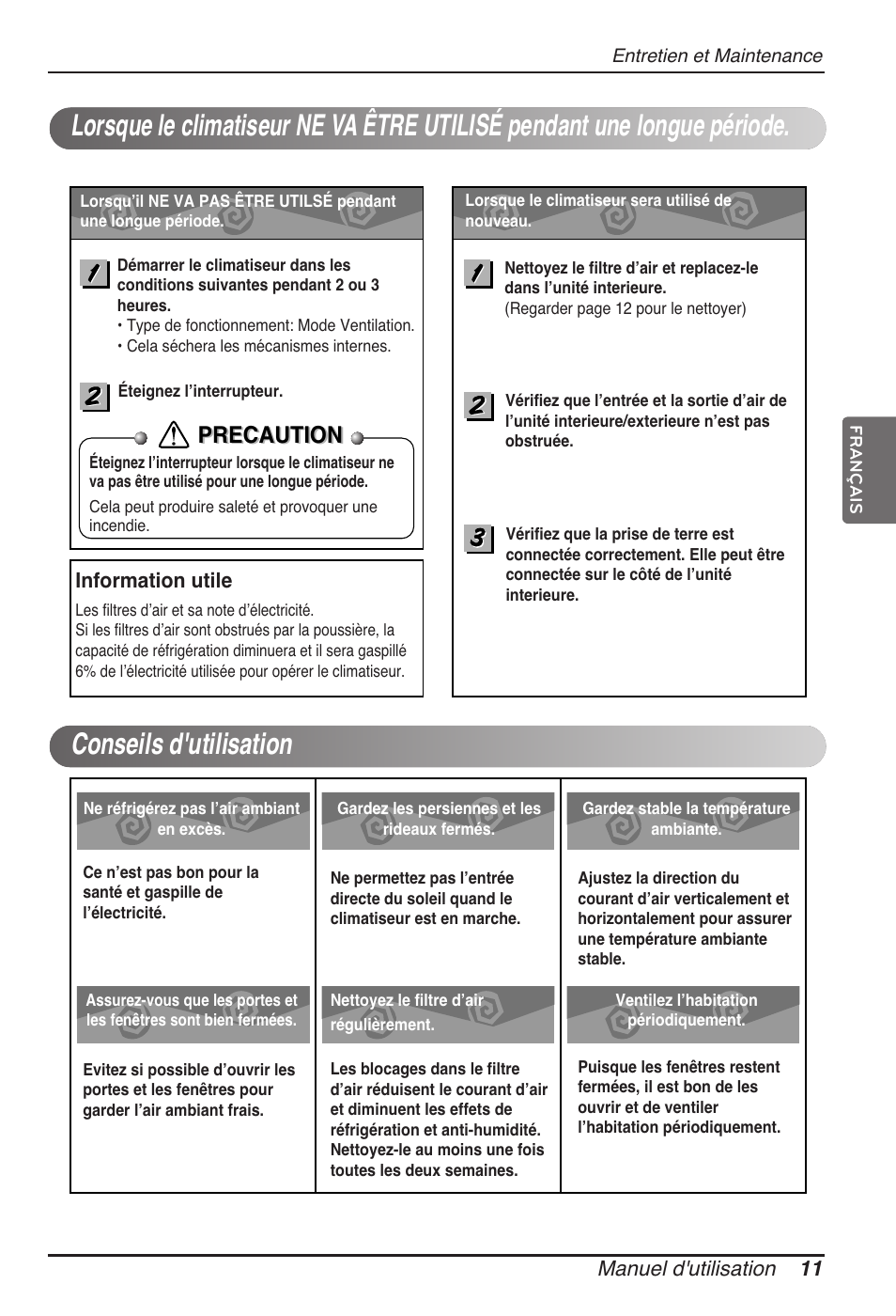 Precaution | LG ARNU18GVJA2 User Manual | Page 47 / 205