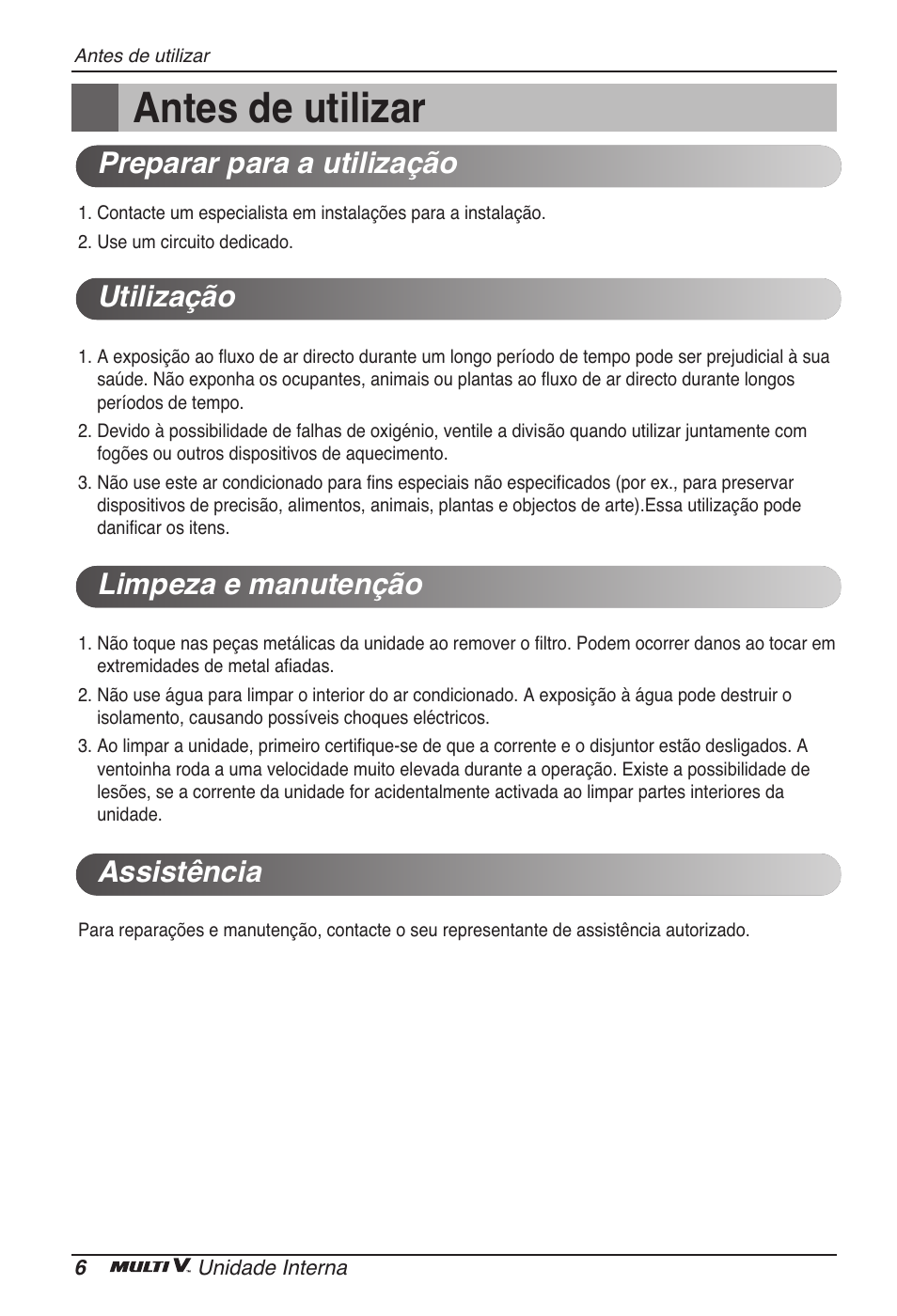 Antes de utilizar | LG ARNU18GVJA2 User Manual | Page 78 / 205