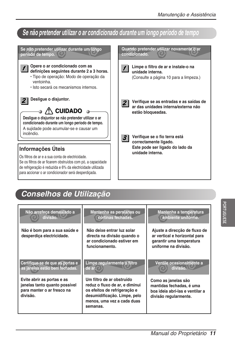 Cuidado | LG ARNU18GVJA2 User Manual | Page 83 / 205