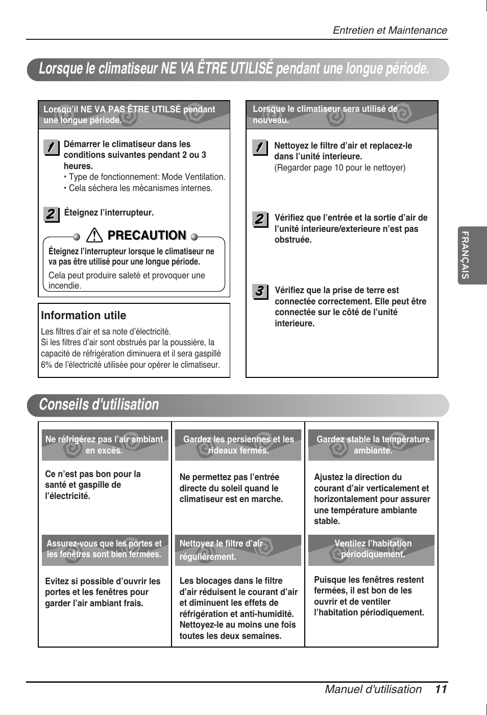 Precaution | LG ARNU07GTJC2 User Manual | Page 47 / 205