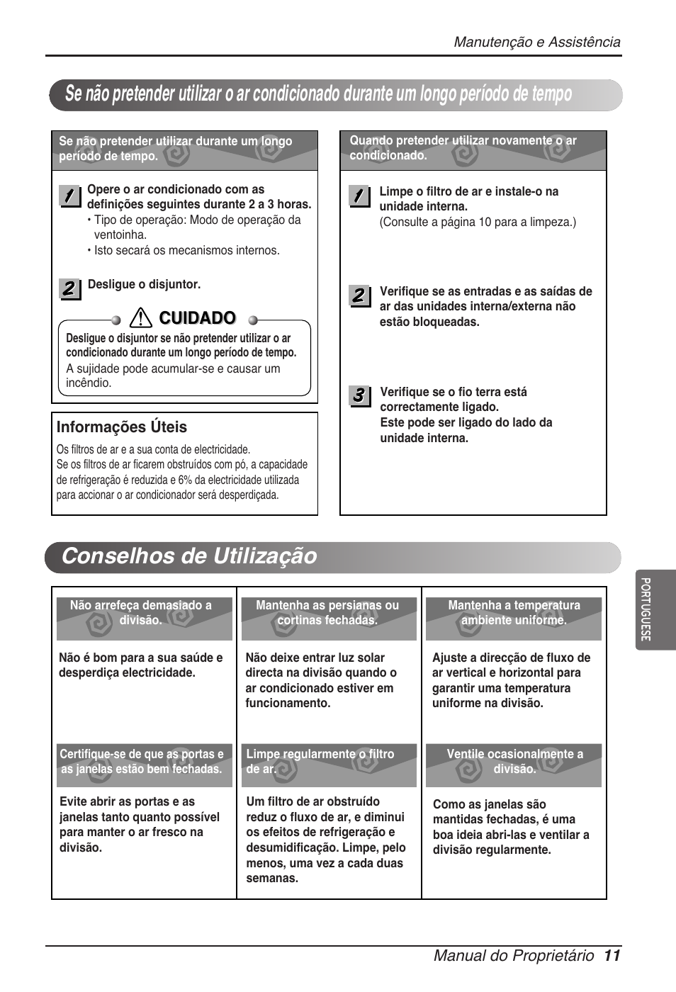 Cuidado | LG ARNU07GTJC2 User Manual | Page 83 / 205