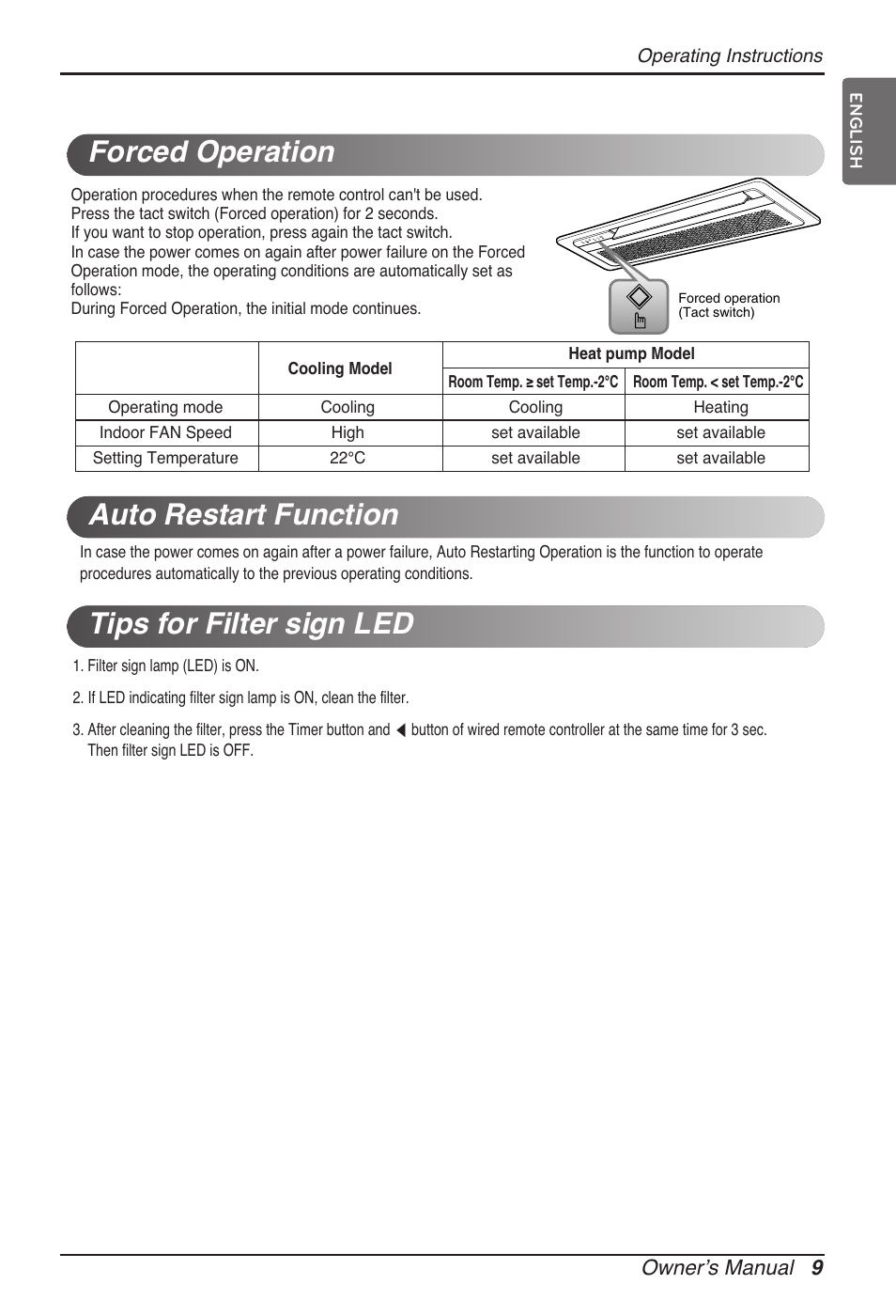 LG ARNU07GTJC2 User Manual | Page 9 / 205