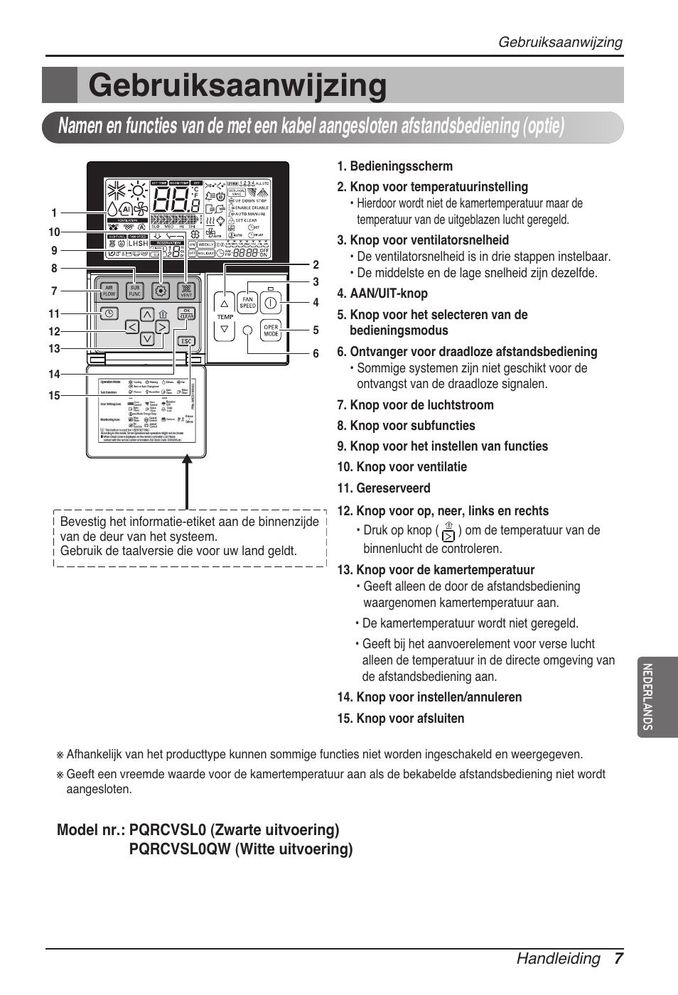 Gebruiksaanwijzing | LG ARNU07GTJC2 User Manual | Page 91 / 205