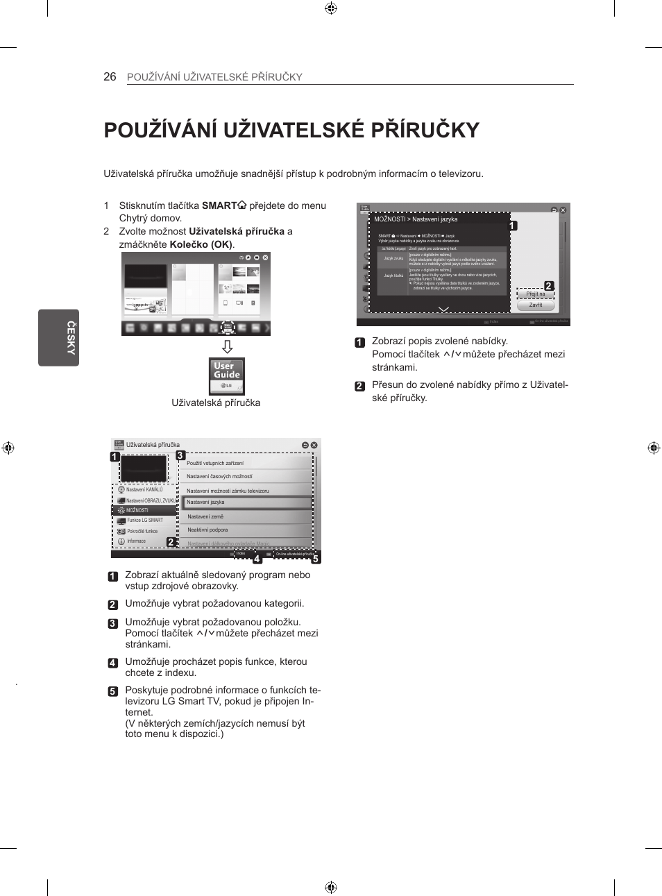 Používání uživatelské příručky | LG 60LA860V User Manual | Page 173 / 519