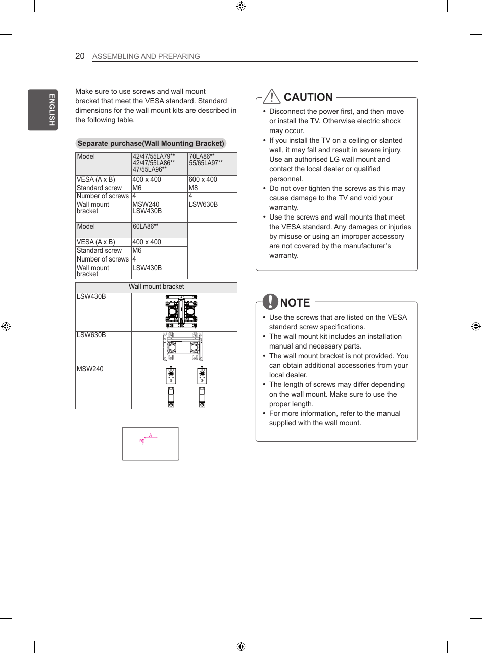Caution | LG 60LA860V User Manual | Page 83 / 519