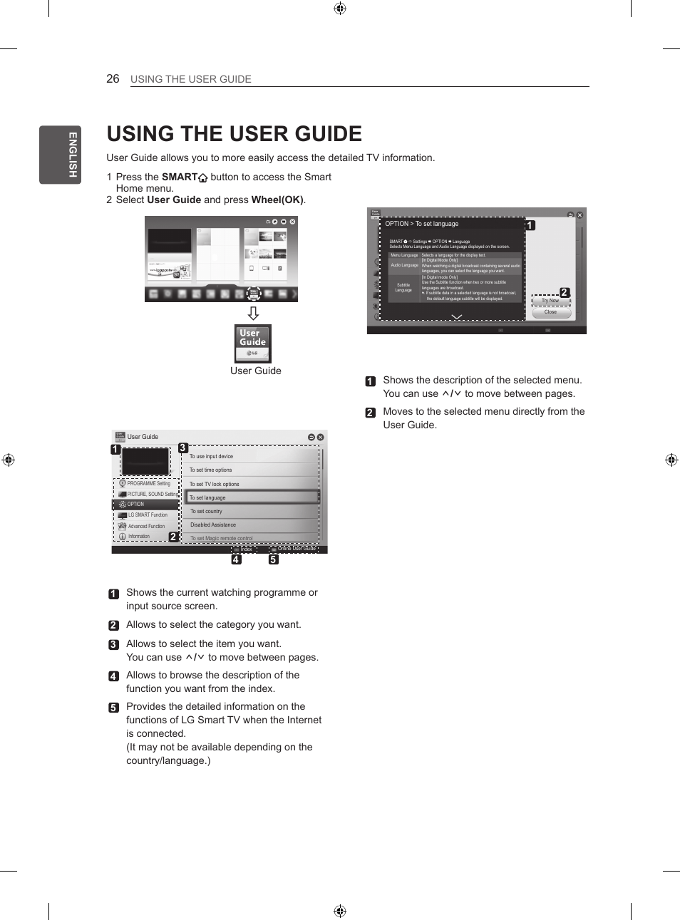 Using the user guide | LG 60LA860V User Manual | Page 89 / 519