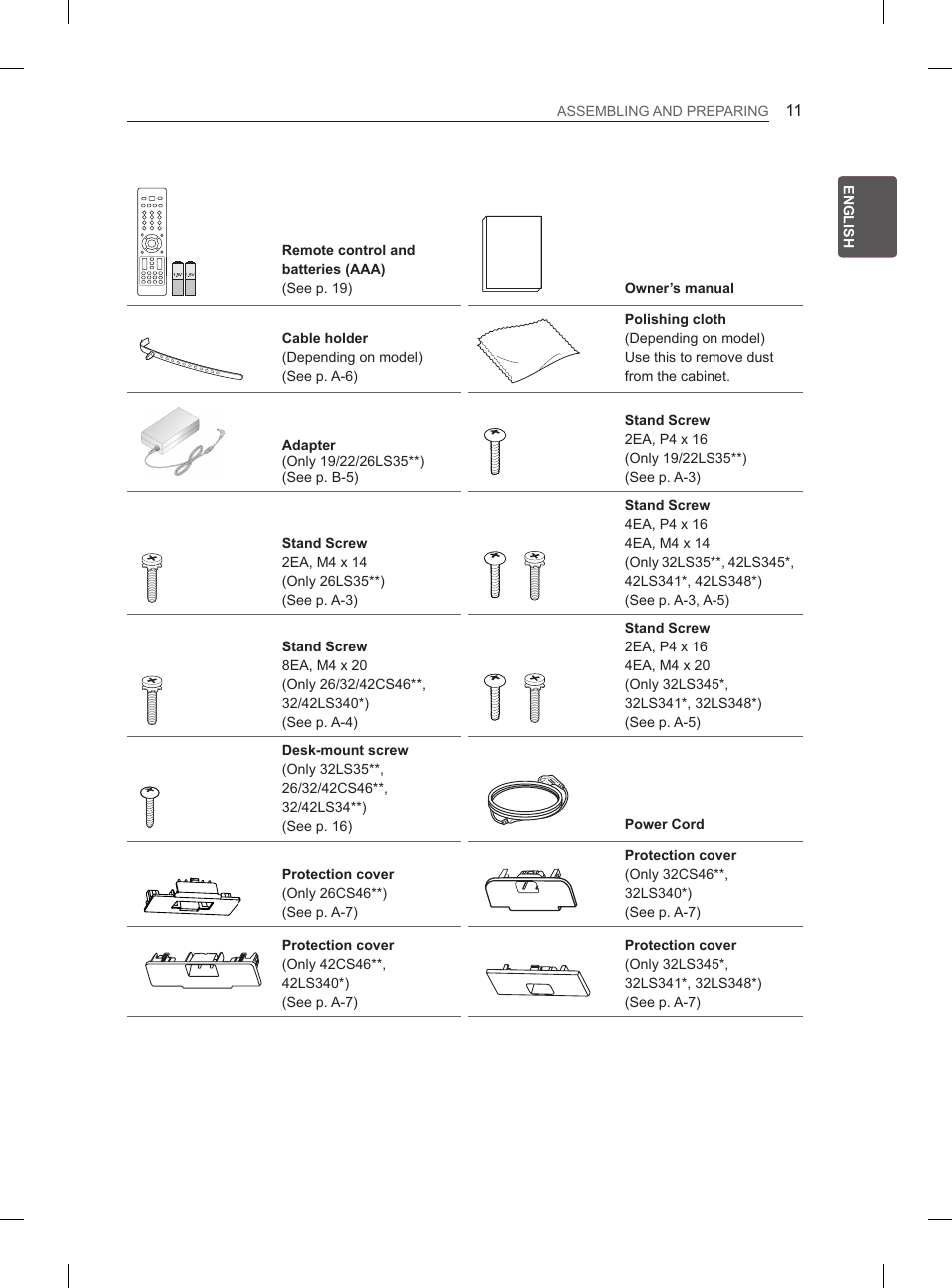 LG 32LS3590 User Manual | Page 22 / 399