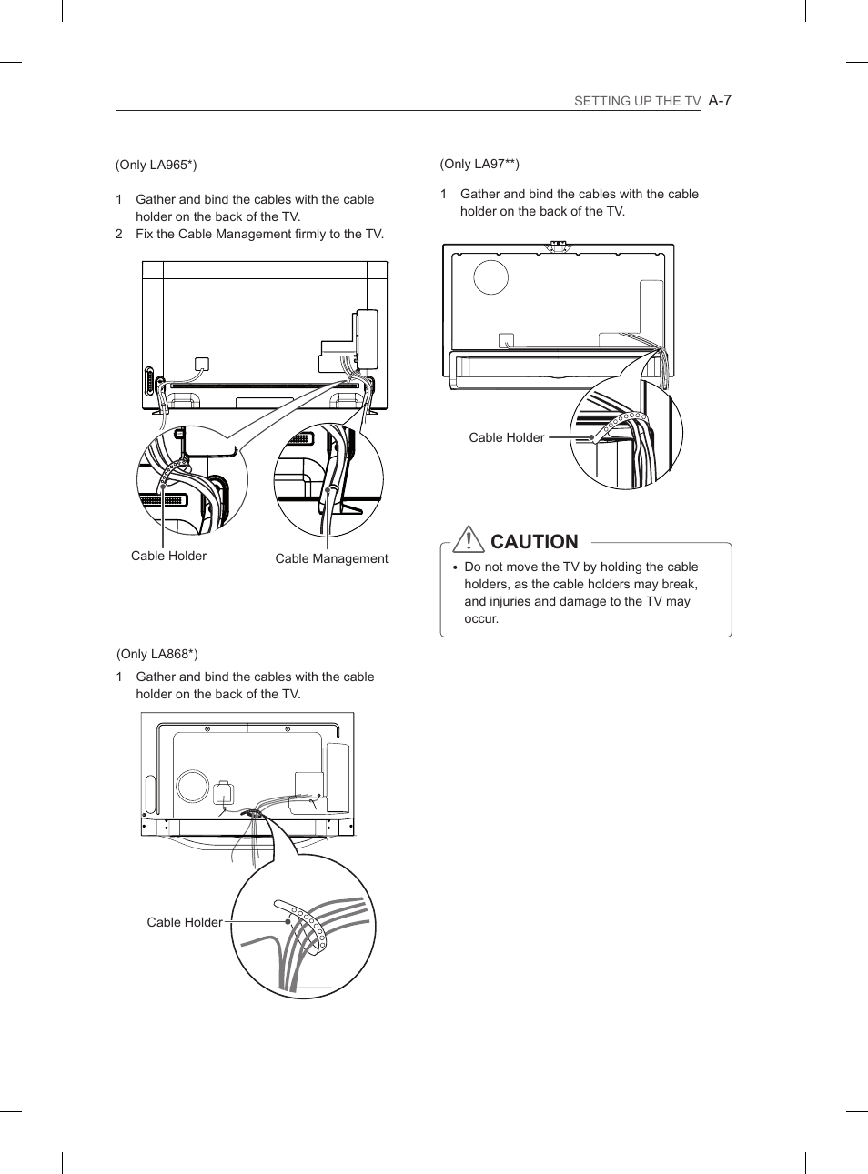 Caution | LG 65LA965V User Manual | Page 10 / 559
