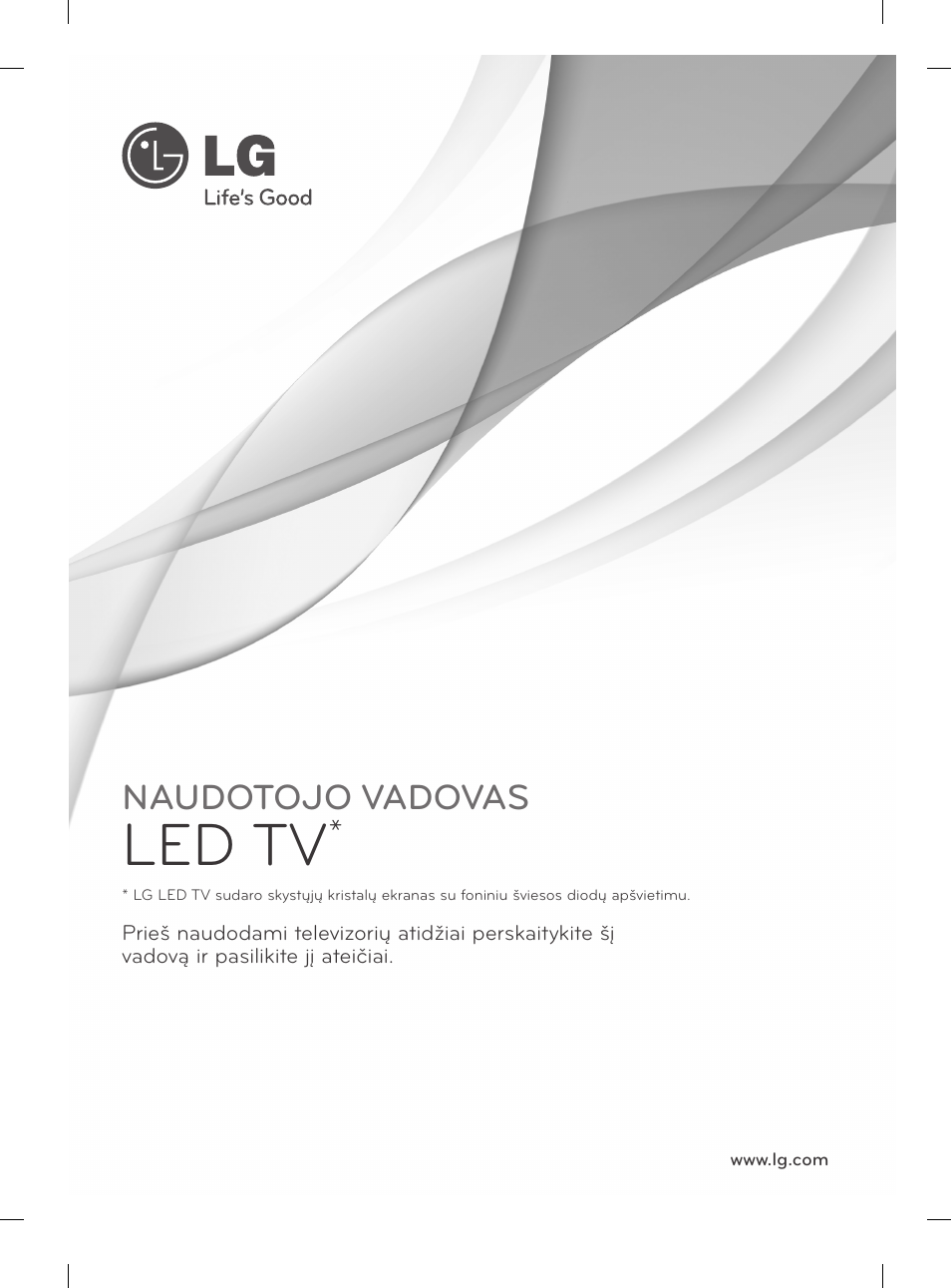 Mfl67728102_lit_130812, Led tv, Naudotojo vadovas | LG 65LA965V User Manual | Page 310 / 559