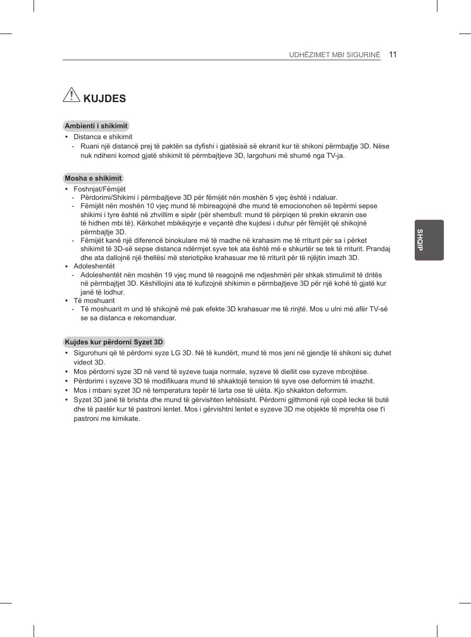 Kujdes | LG 65LA965V User Manual | Page 440 / 559
