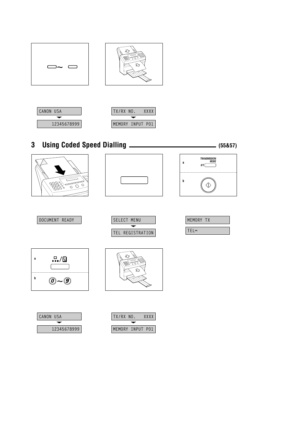 3using coded speed dialling | Canon MultiPASS 10 User Manual | Page 7 / 16