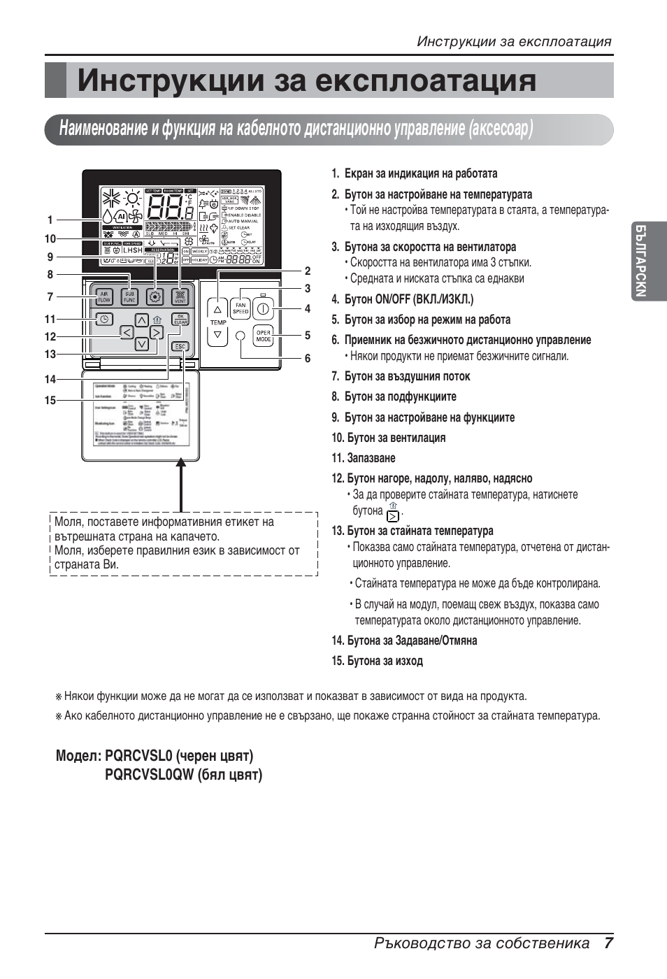 Инструкции за експлоатация | LG ARNU07GB3G2 User Manual | Page 139 / 193