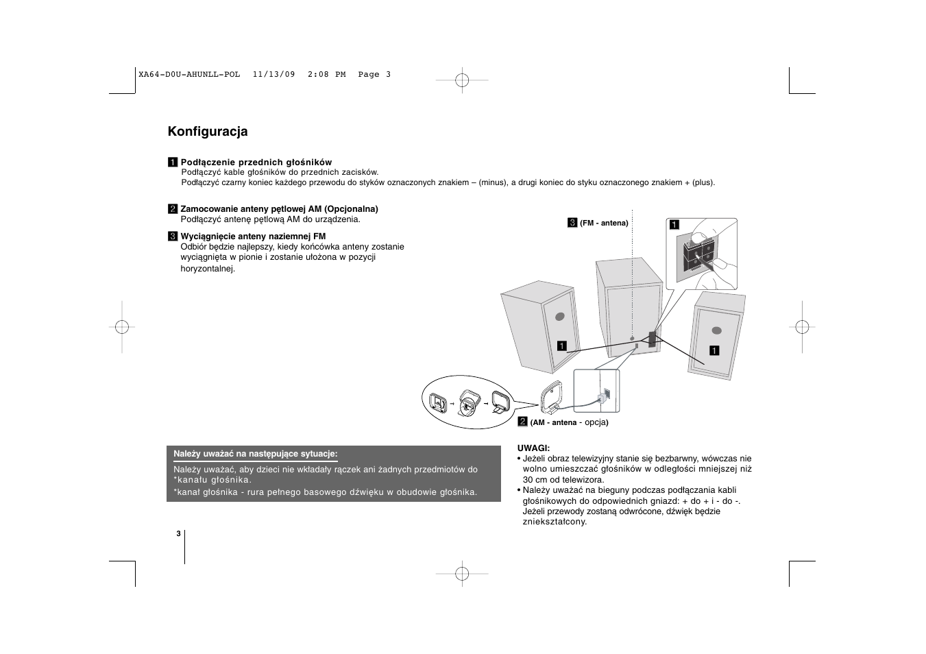 Konfiguracja | LG XA64 User Manual | Page 84 / 104