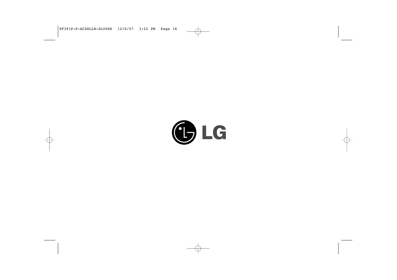 LG PF391 User Manual | Page 48 / 80