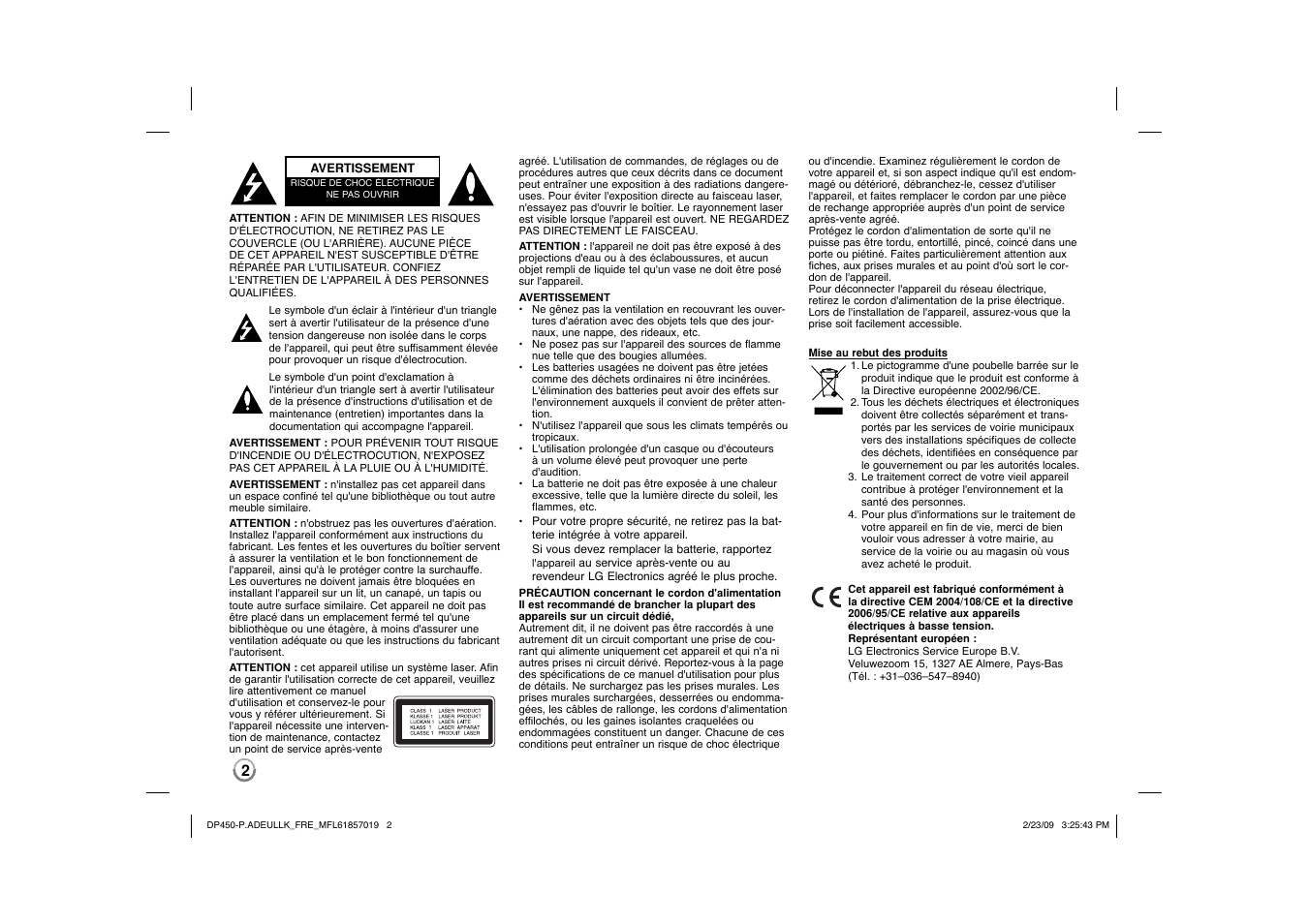 LG DP450 User Manual | Page 30 / 84
