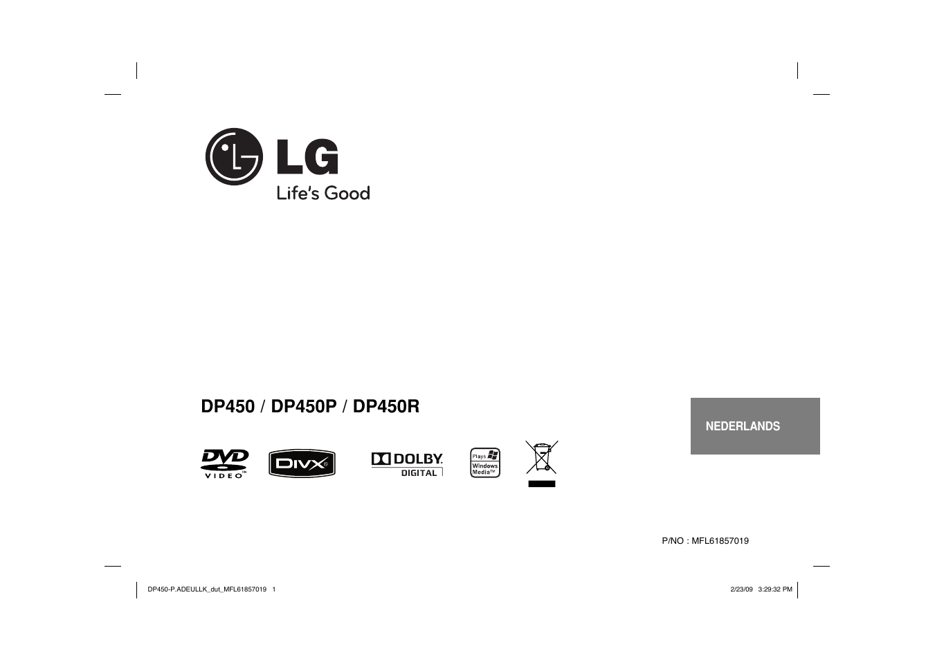 LG DP450 User Manual | Page 57 / 84