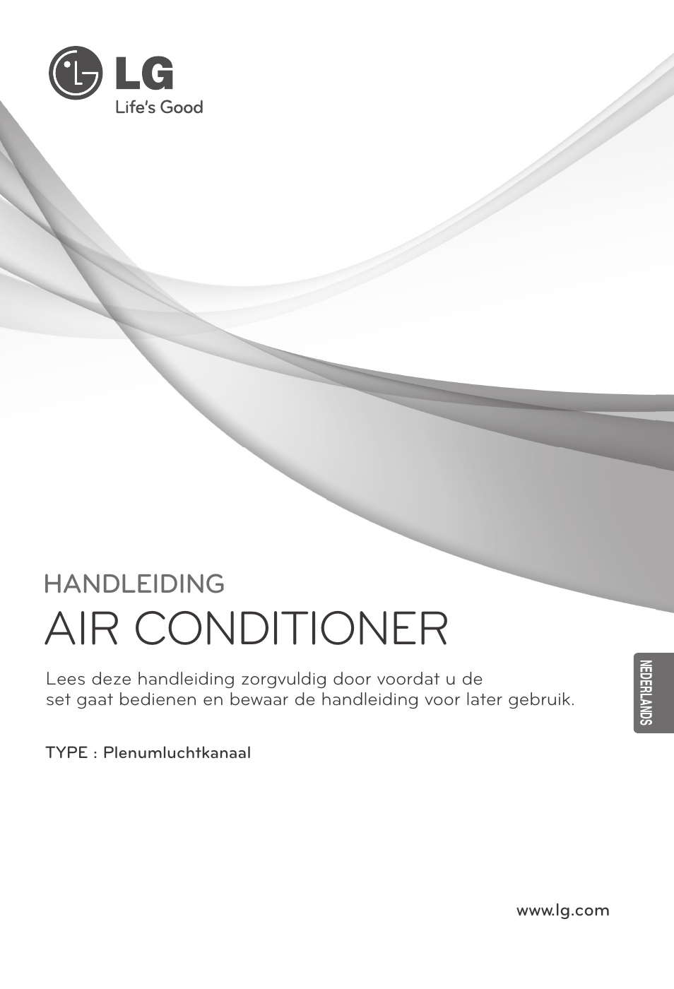 Nederlands, Air conditioner, Handleiding | LG UB60 User Manual | Page 169 / 457