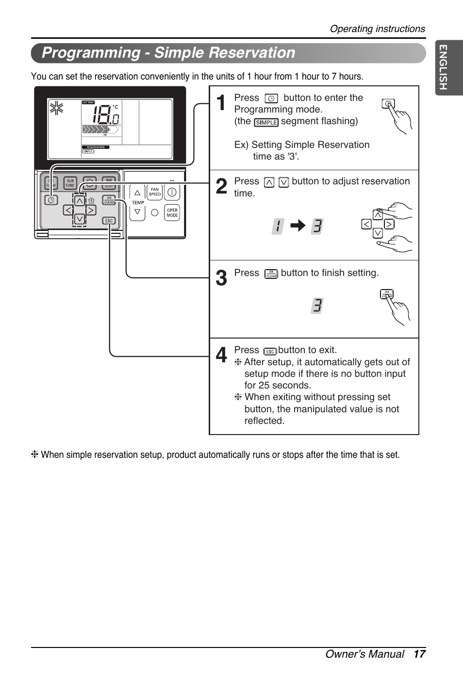 Programming - simple reservation | LG UB60 User Manual | Page 17 / 457