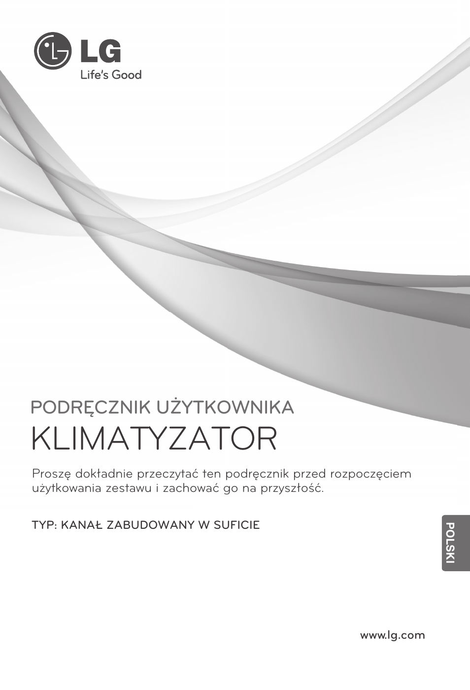 Polski, Klimatyzator, Podręcznik użytkownika | LG UB60 User Manual | Page 193 / 457