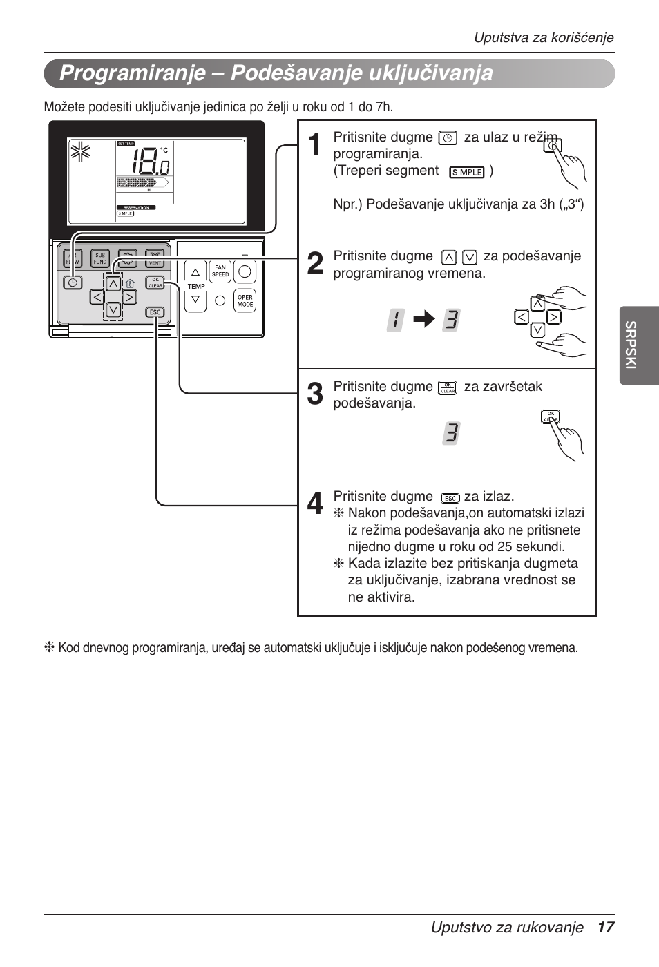 Programiranje – podešavanje uključivanja | LG UB60 User Manual | Page 329 / 457