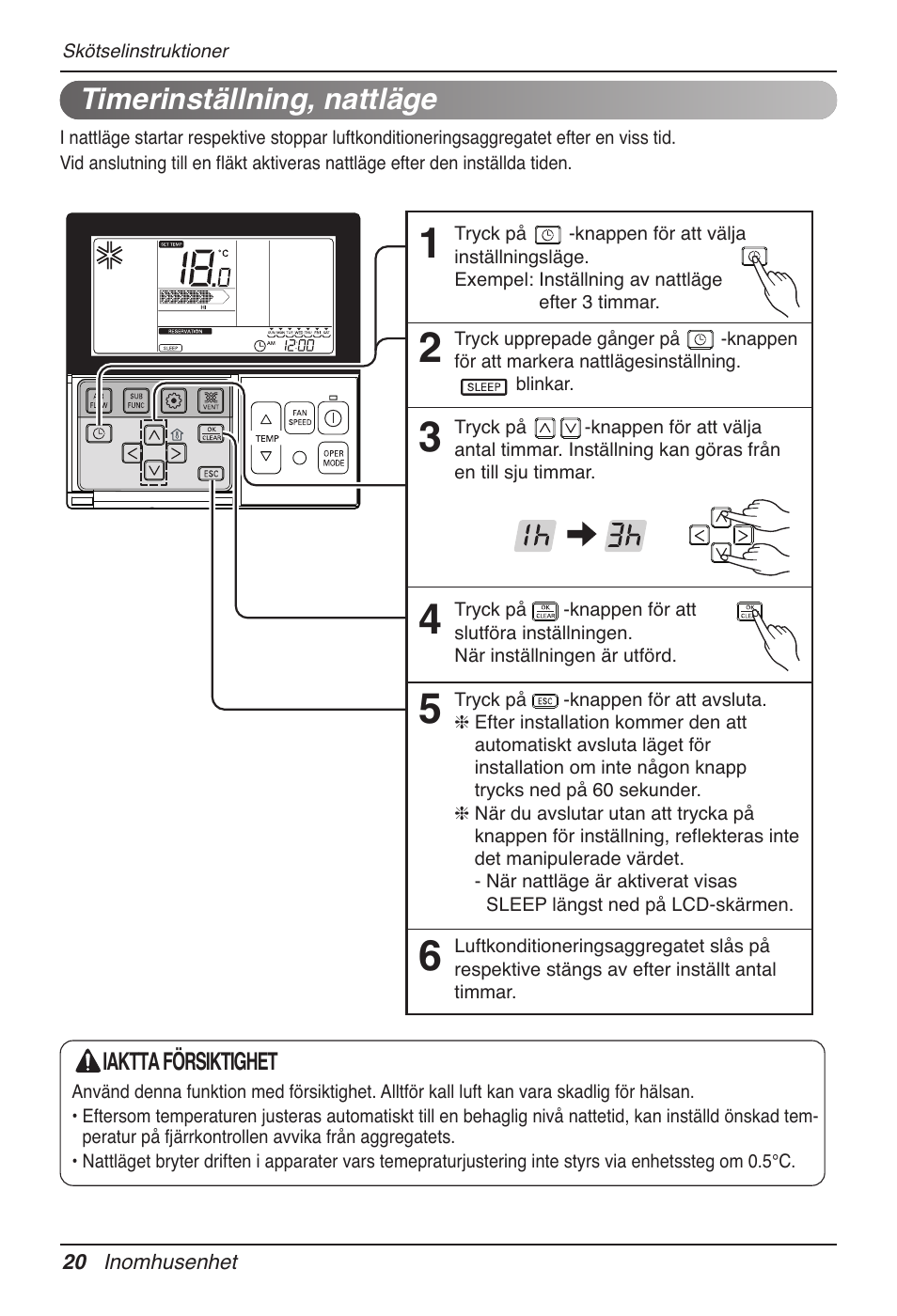 Timerinställning, nattläge | LG UB60 User Manual | Page 380 / 457