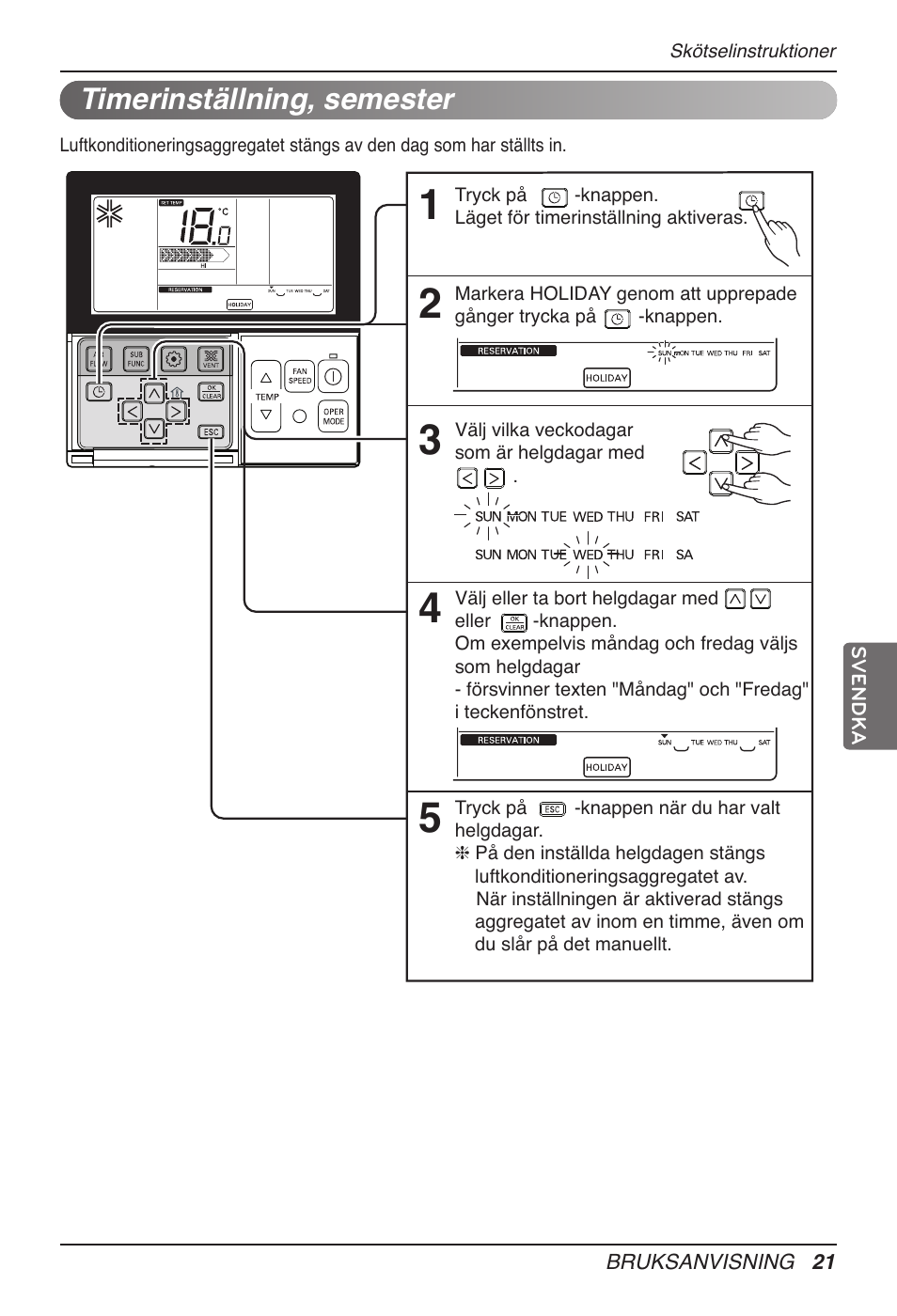 Timerinställning, semester | LG UB60 User Manual | Page 381 / 457