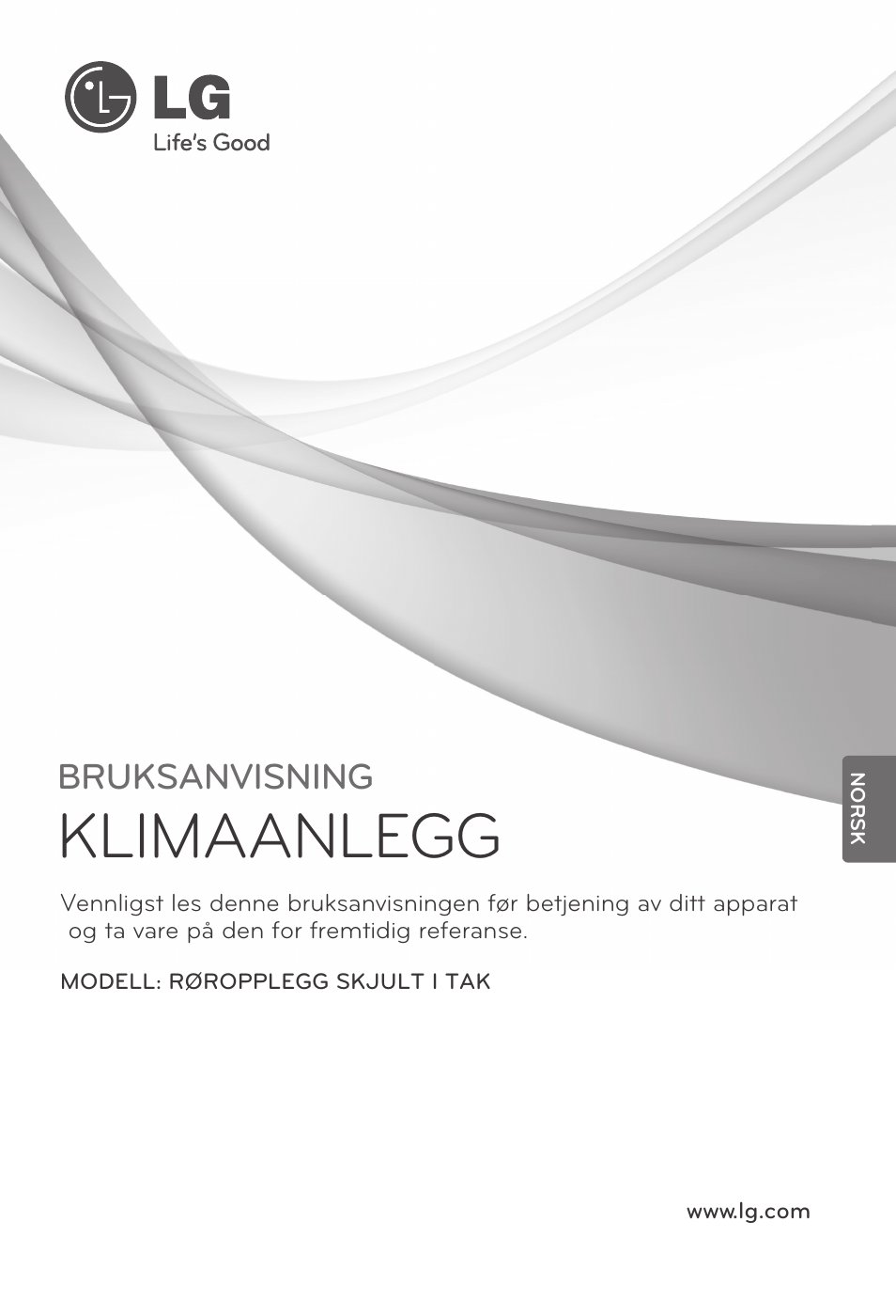 Norsk, Klimaanlegg, Bruksanvisning | LG UB60 User Manual | Page 385 / 457