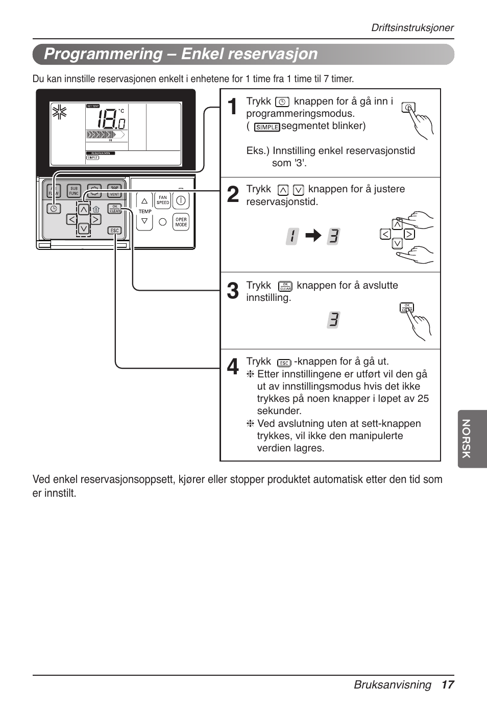 Programmering – enkel reservasjon | LG UB60 User Manual | Page 401 / 457