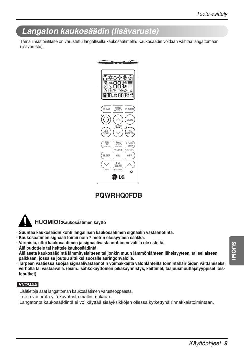 Langaton kaukosäädin (lisävaruste), Pqwrhq0fdb | LG UB60 User Manual | Page 417 / 457