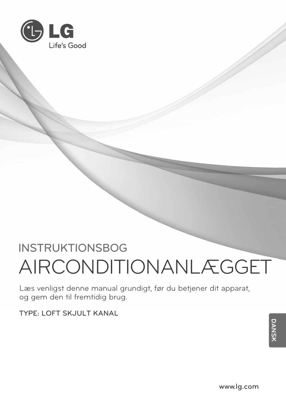 Dansk, Airconditionanlægget, Instruktionsbog | LG UB60 User Manual | Page 433 / 457