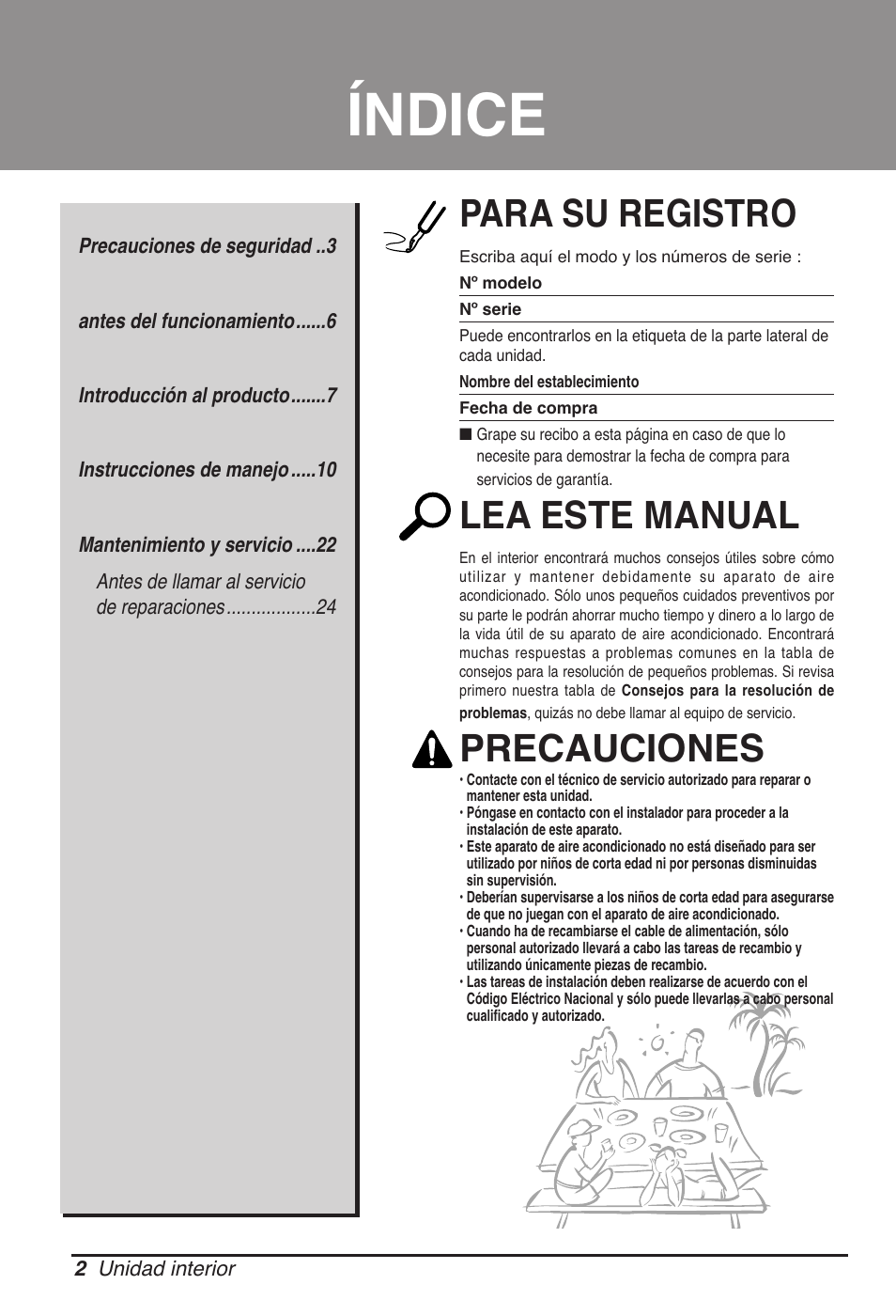 Índice, Para su registro, Lea este manual | Precauciones | LG UB60 User Manual | Page 50 / 457