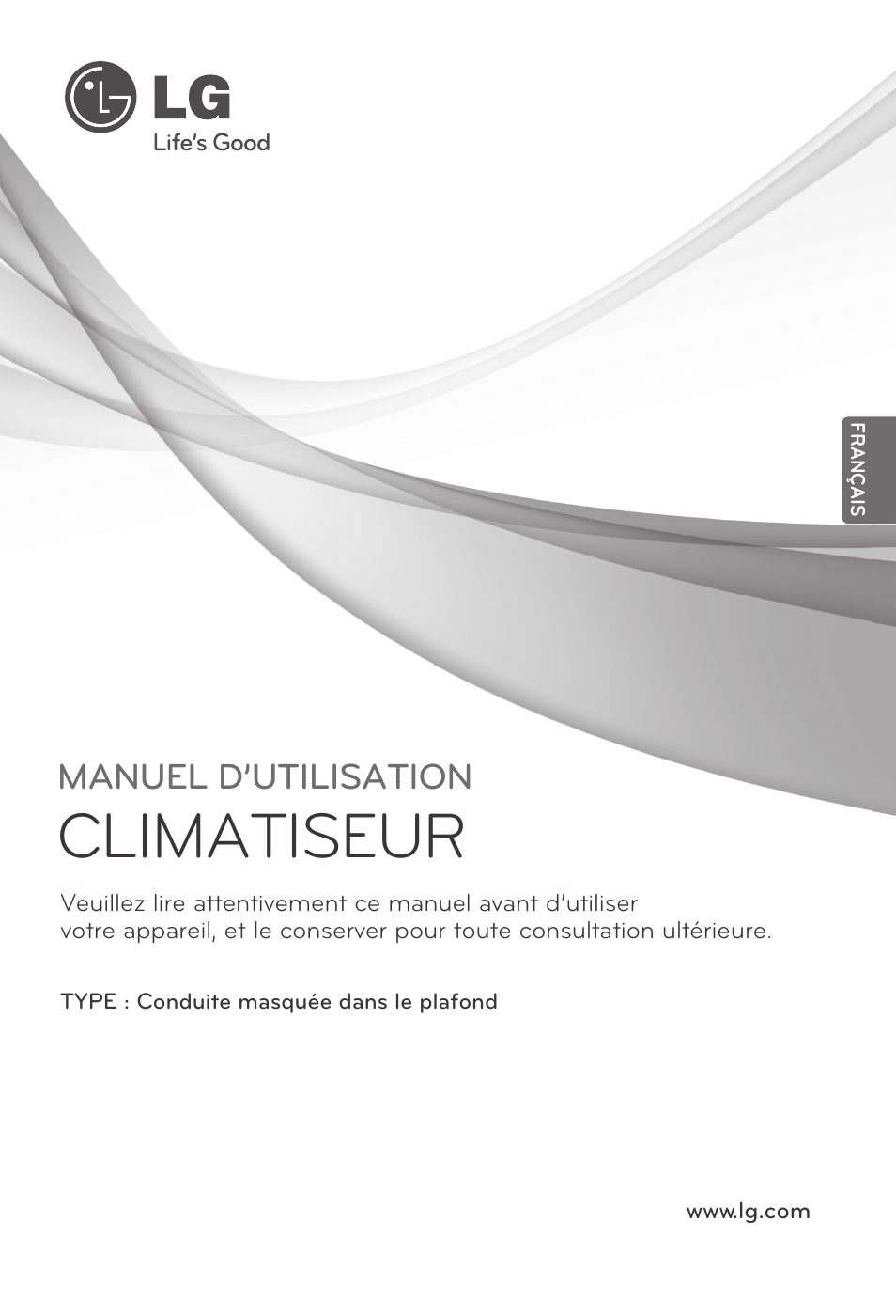 Français, Climatiseur, Manuel d’utilisation | LG UB60 User Manual | Page 73 / 457