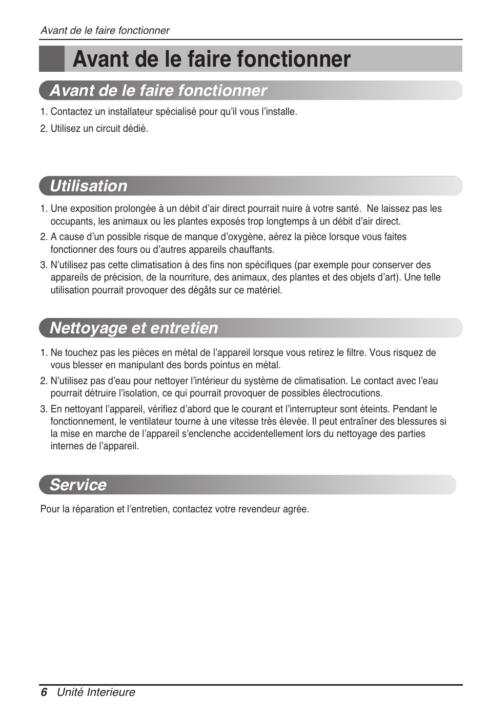 Avant de le faire fonctionner | LG UB60 User Manual | Page 78 / 457