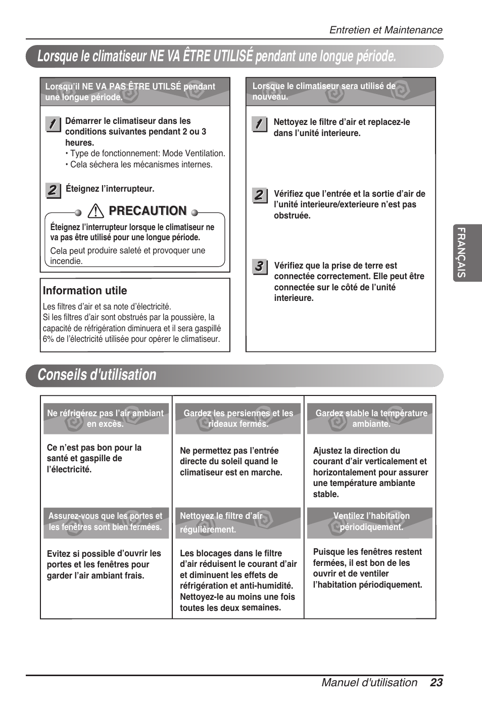 Precaution | LG UB60 User Manual | Page 95 / 457