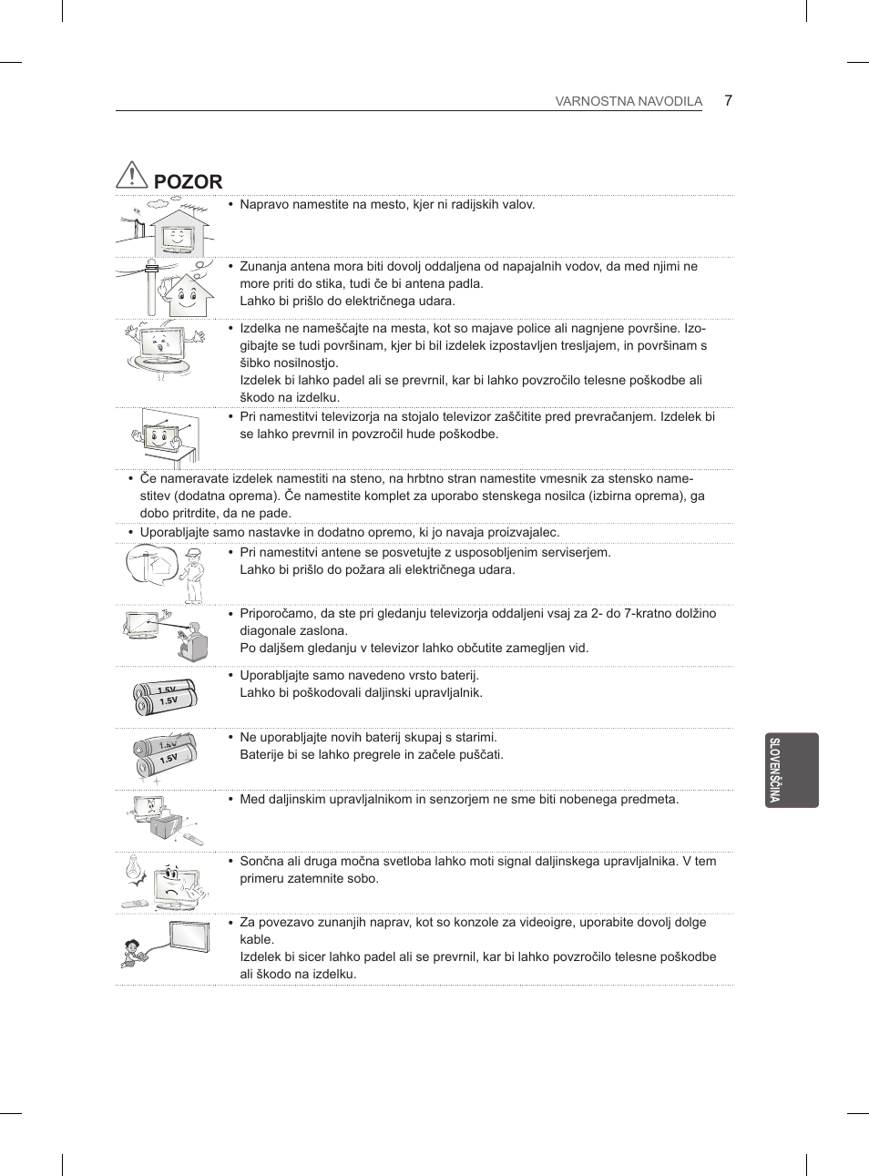 Pozor | LG 50PM4700 User Manual | Page 196 / 243