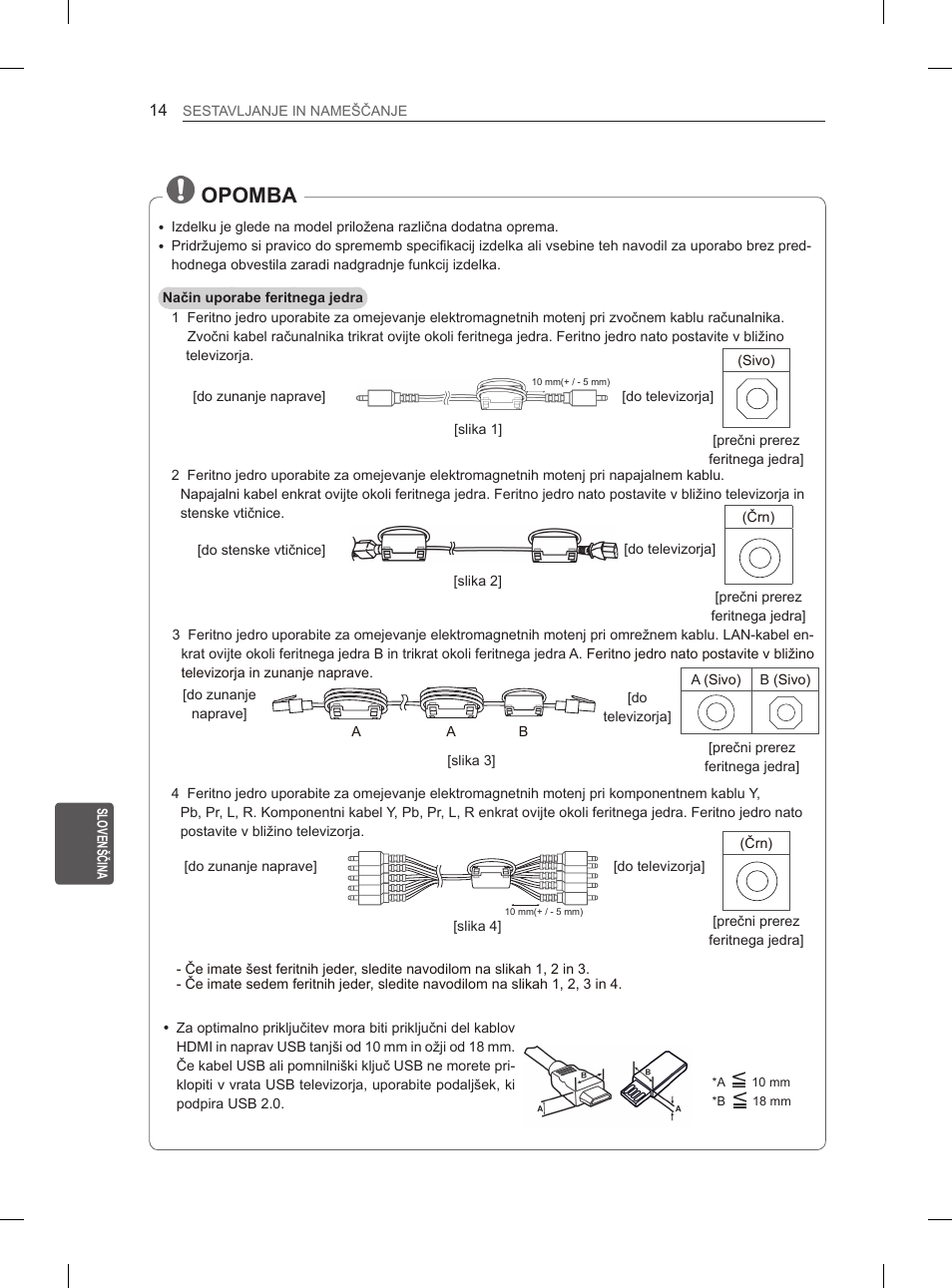 Opomba | LG 50PM4700 User Manual | Page 203 / 243