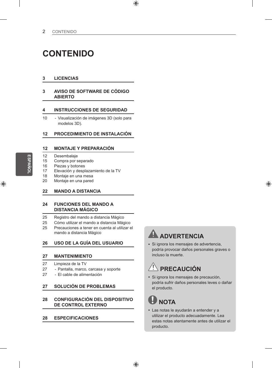 LG 50LN575S User Manual | Page 136 / 328