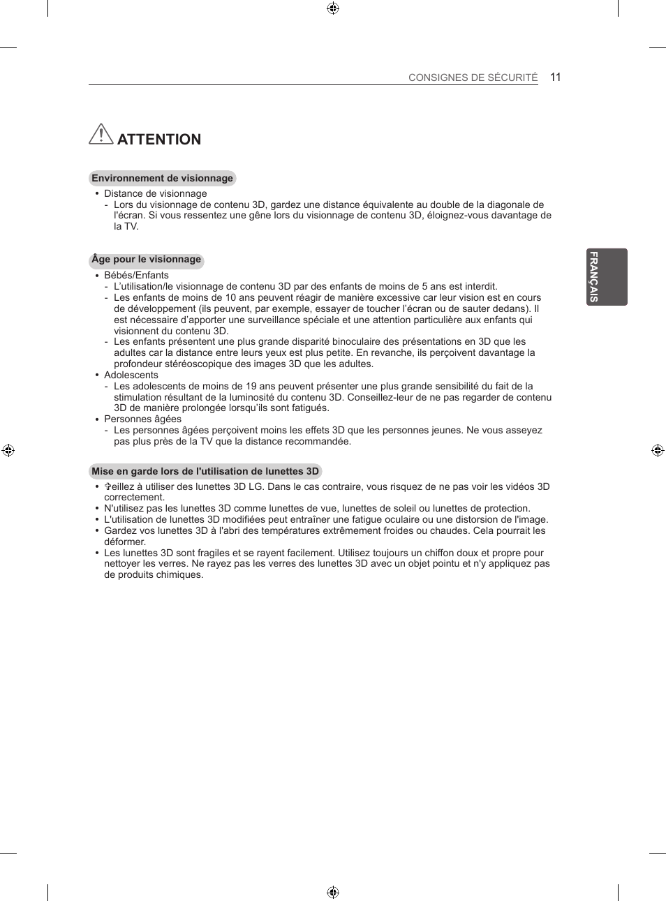 Attention | LG 50LN575S User Manual | Page 77 / 328