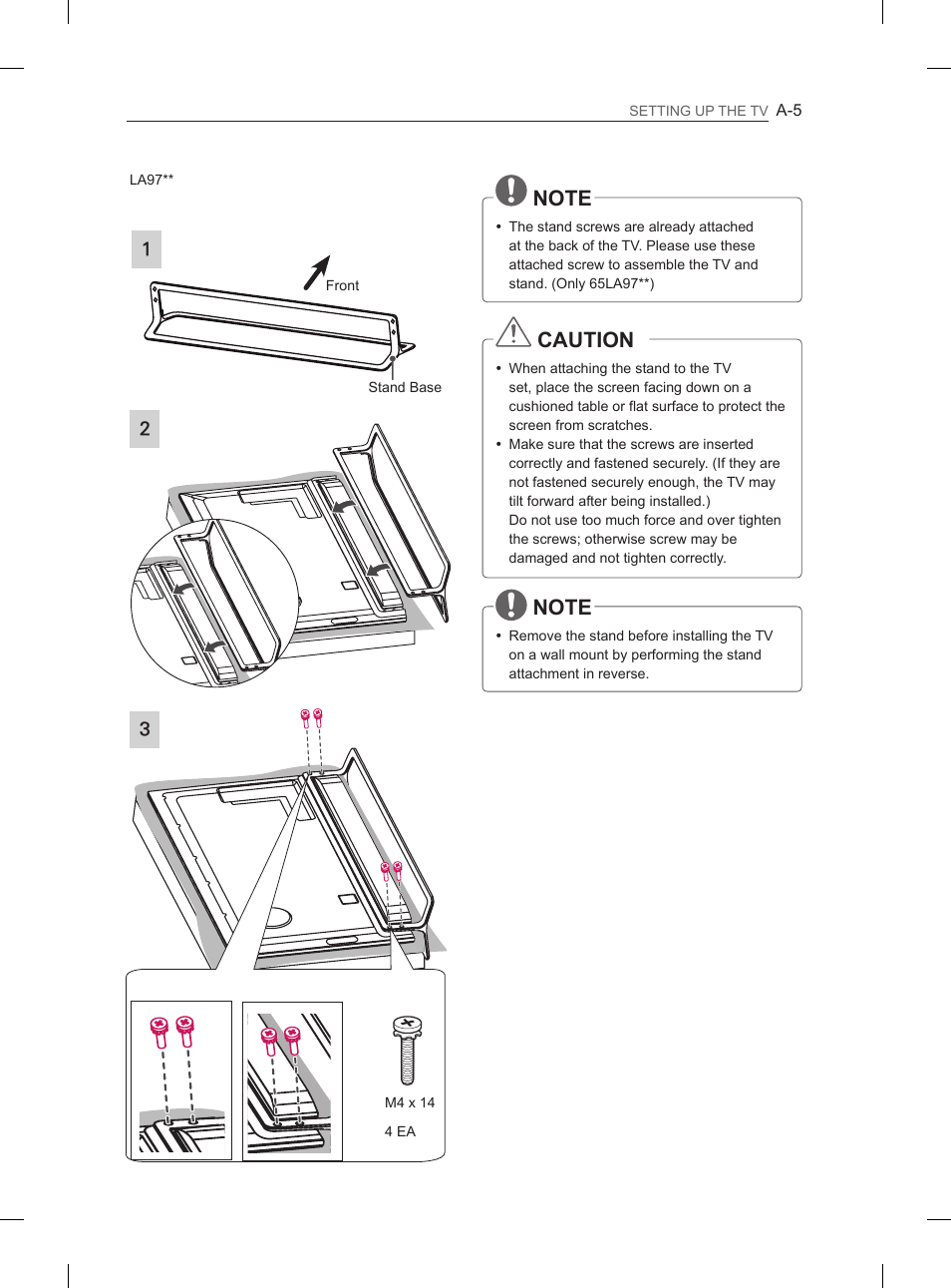 Caution | LG 55LA965V User Manual | Page 8 / 327