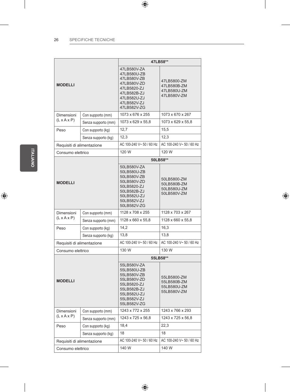 LG 32LB5820 User Manual | Page 119 / 239