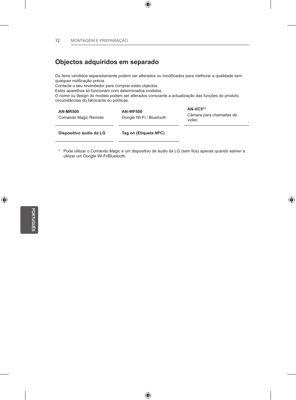 Objectos adquiridos em separado | LG 32LB5820 User Manual | Page 157 / 239