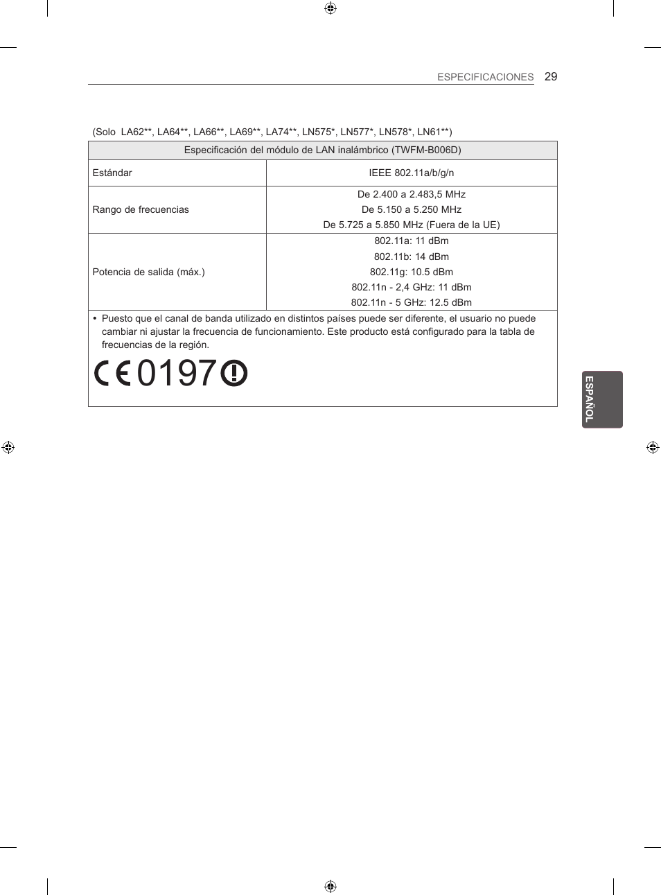 LG 47LA667S User Manual | Page 197 / 332