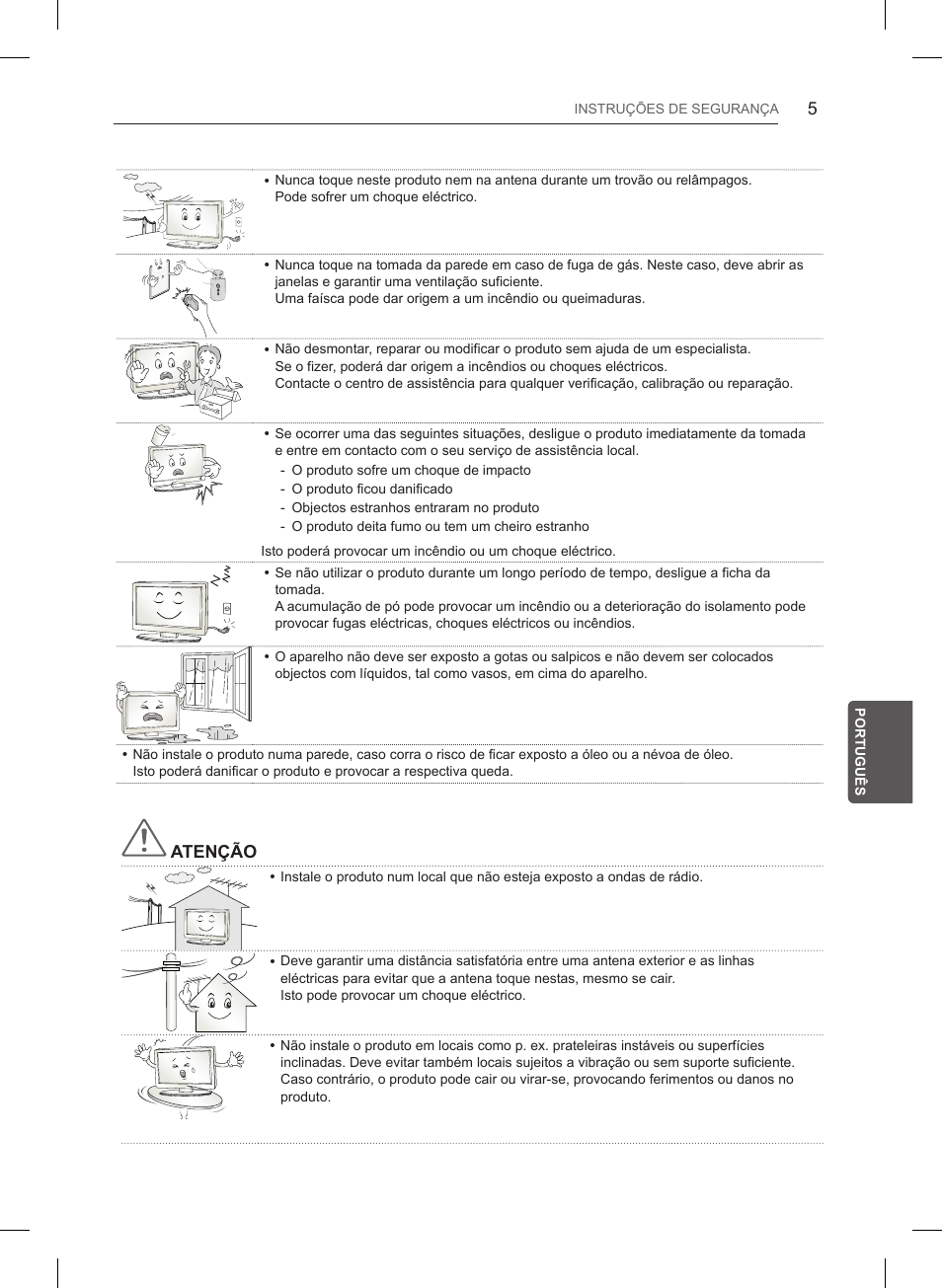 Atenção | LG 32LB561B User Manual | Page 174 / 291