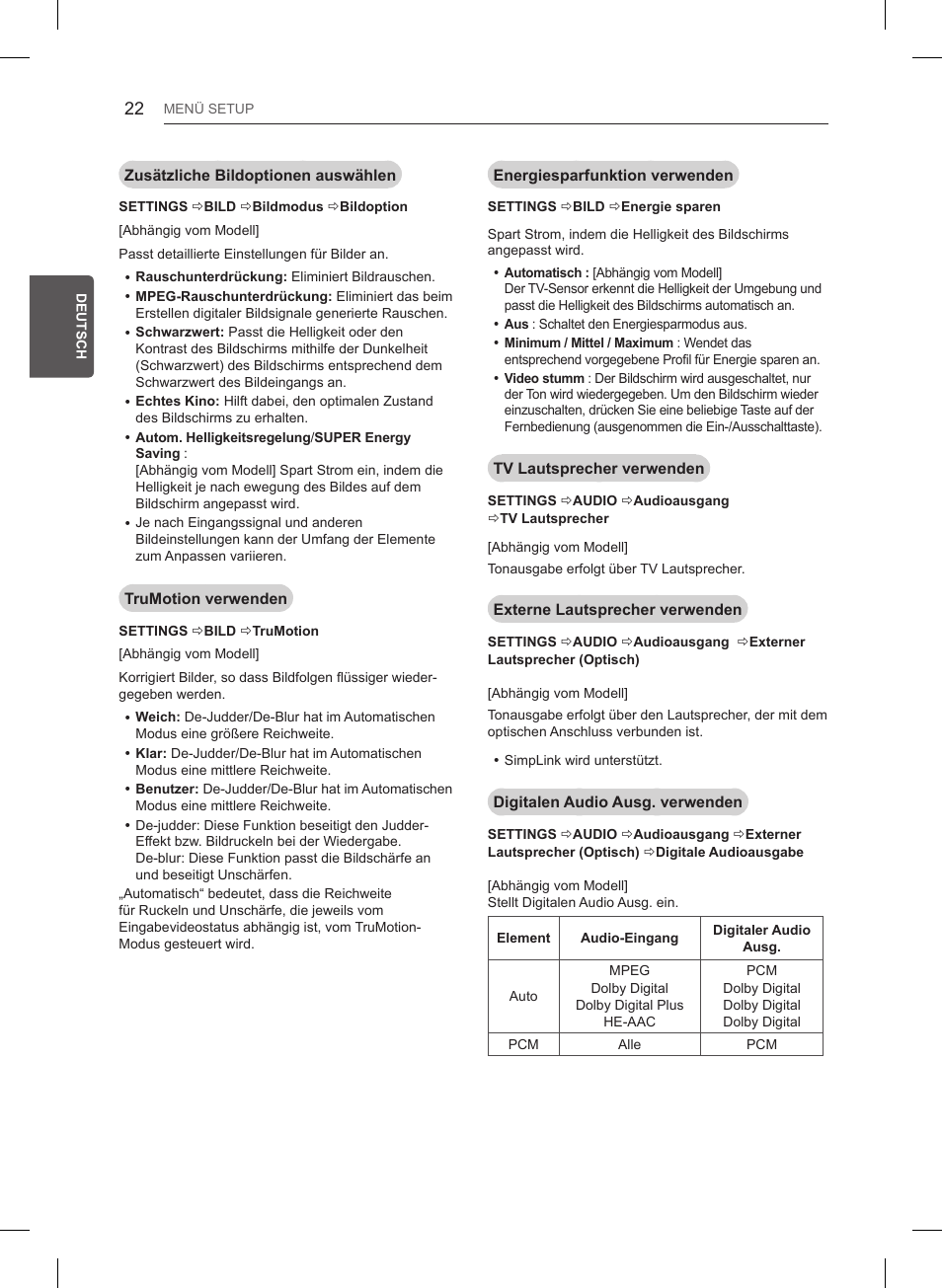 LG 32LB561B User Manual | Page 69 / 291